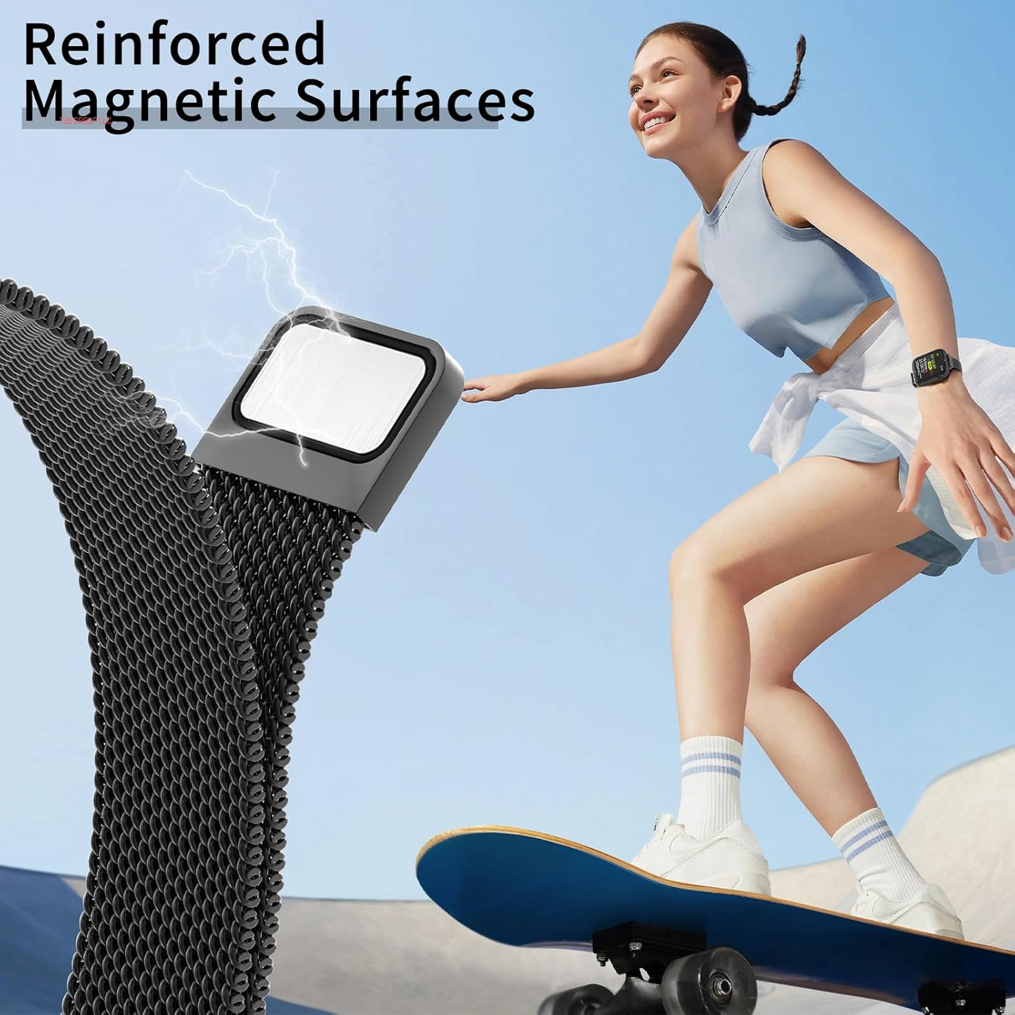 Slim Milanese Loop Compatible with Apple Watch Band for Women 40Mm 41Mm 38Mm 42Mm 44Mm 45Mm 49Mm 46Mm, Stainless Steel Magnetic Mesh Strap Work on Iwatch Bands Series 10 9 8 7 6 5 4 3 2 1 Ultra SE