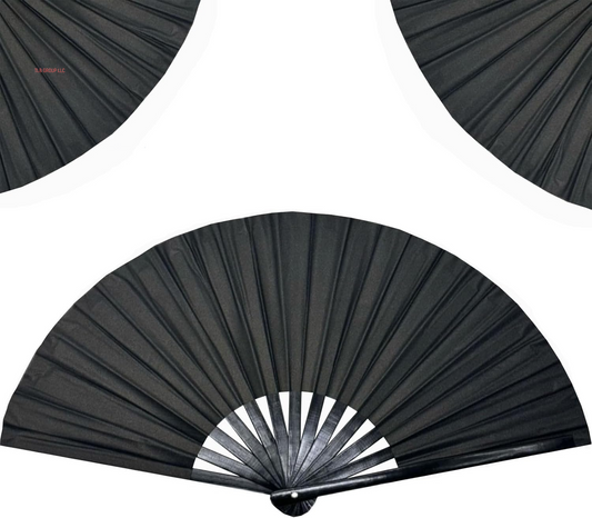 Boots on the Ground Fan,2025 New Large Holographic Folding Hands F an Line Dance Popping Fans,Boots on the Ground Hand Fan,Folding Hand Classic Style Fans Bamboo Ribs Hands Held Chinese (Black)