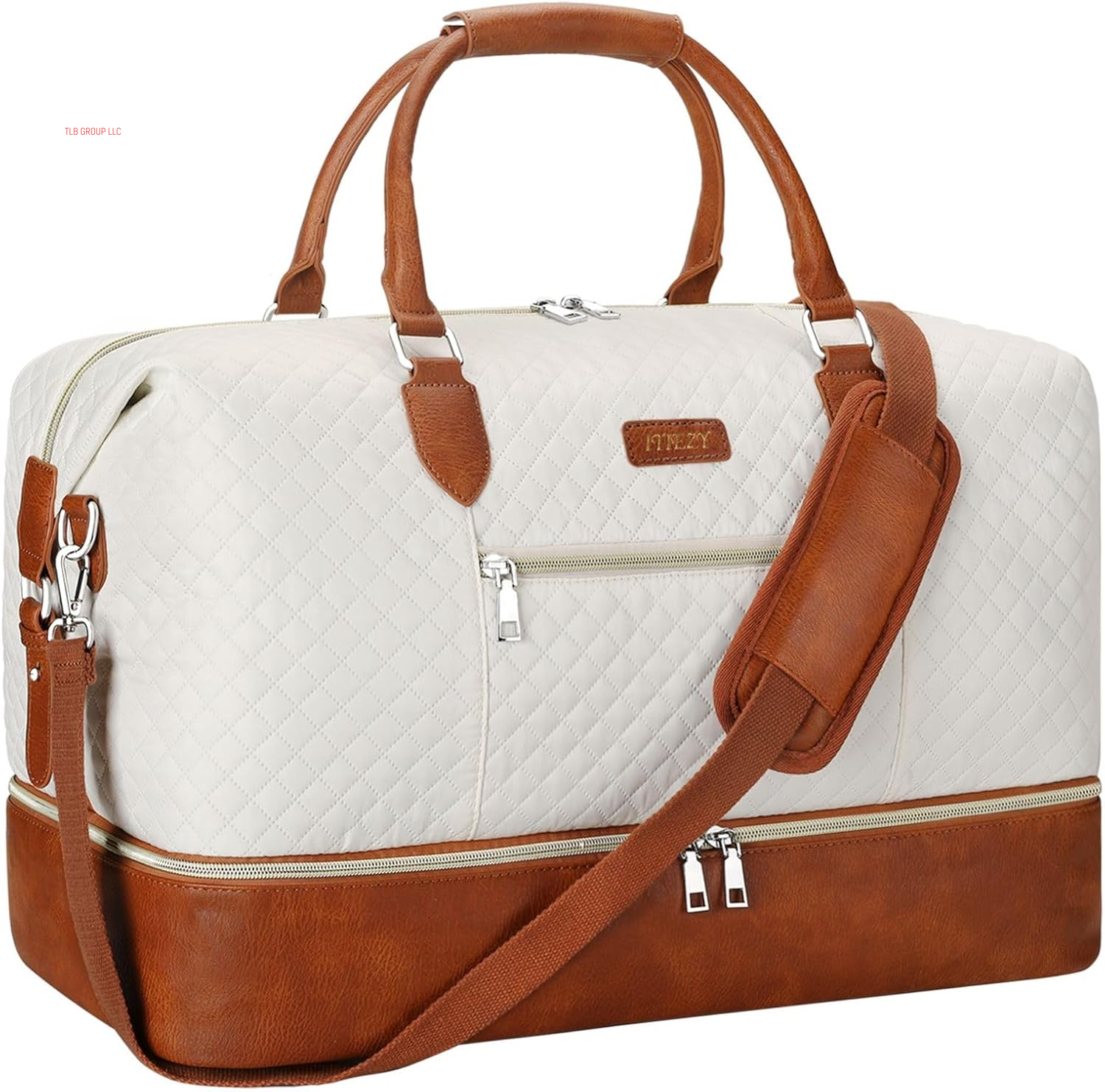 Weekender Bag for Women, Travel Duffel Bag Carry on Overnight Bag with Shoe Compartment Large Nylon Travel Weekend Tote Bag