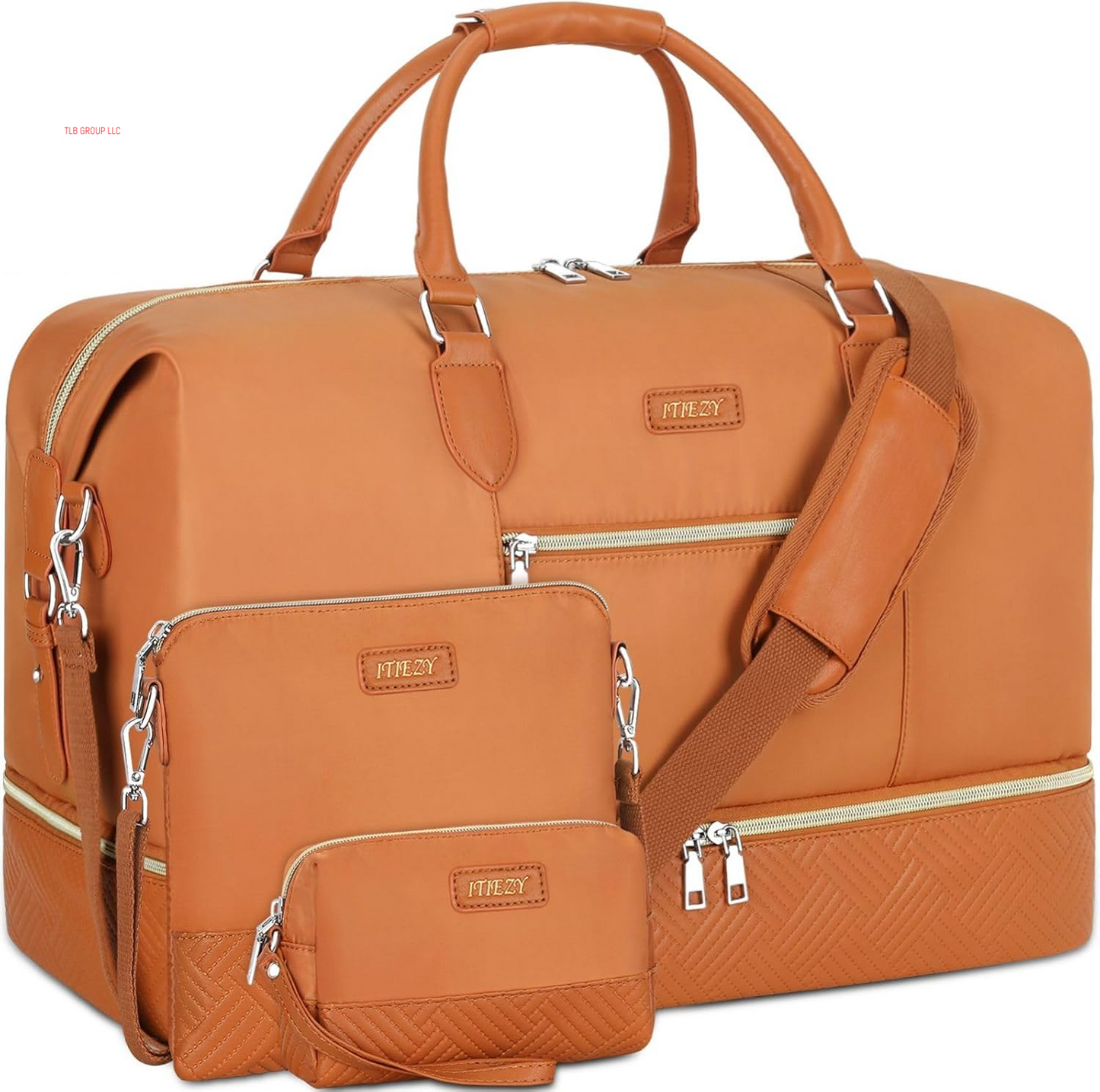 Weekender Bag for Women, Travel Duffel Bag Carry on Overnight Bag with Shoe Compartment Large Nylon Travel Weekend Tote Bag