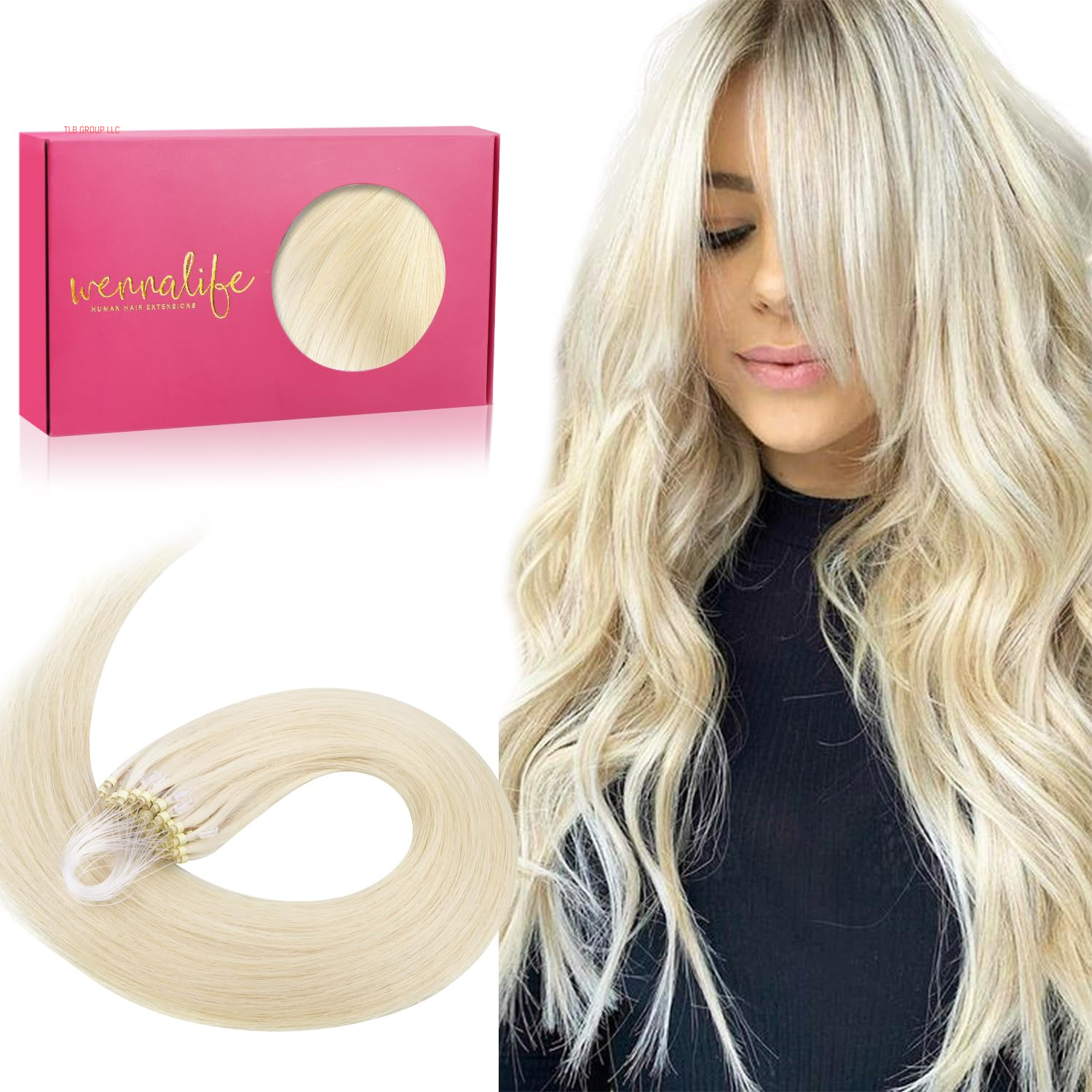 Sew in Hair Extensions Real Human Hair, 14 Inch 80G Light Blonde Highlighted Golden Blonde Machine Weft Hair Extensions Human Hair Hand Tied Weft Hair Extensions Sew In
