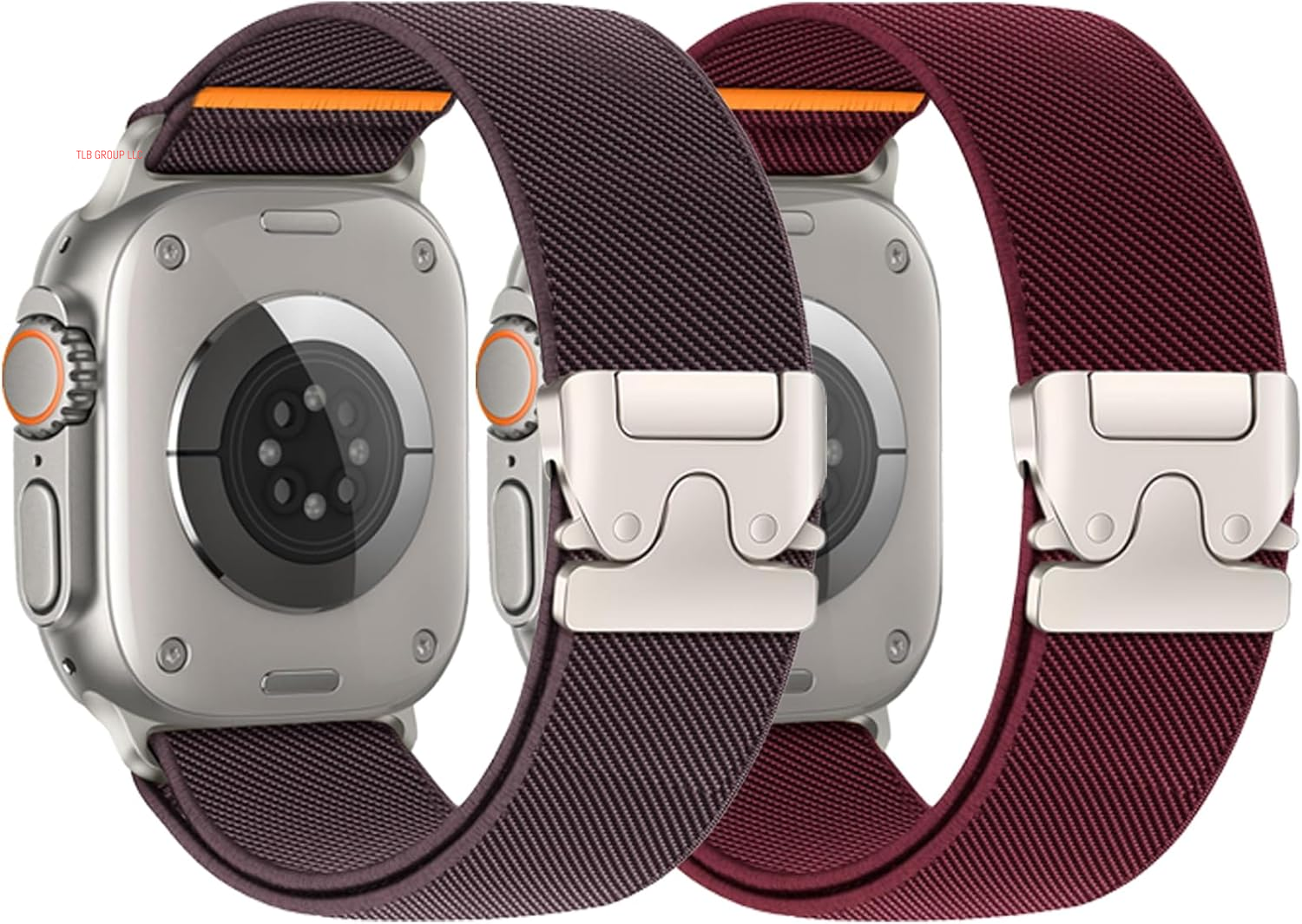 Stretchy Bands for Apple Watch Ultra/2 Band 49Mm 46Mm 45Mm 44Mm 42Mm 41Mm 40Mm 38Mm Men Women,Wide Nylon Elastic Braided Strap & Fabric Cloth Wristband Correa for Iwatch Series 10 9 8 7 6 5 4 3 SE 2Nd