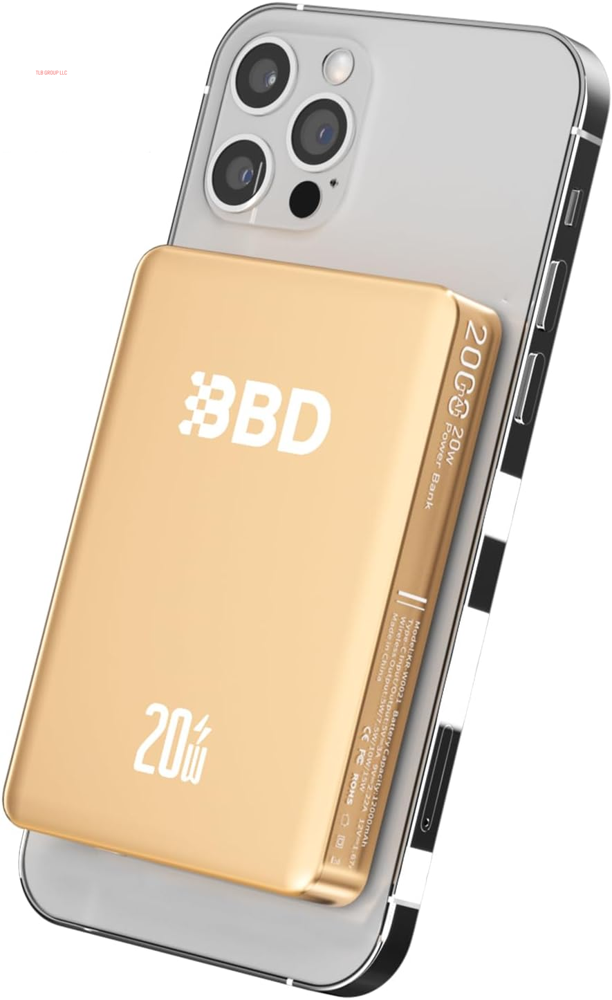 Magnetic Power Bank for Iphone,12000Mah Magsafe Battery Pack with 20W Fast Charging,Slim Magsafe Power Bank USB C In&Out,Wireless Portable Charger for Iphone 16/15/14/13/12 Series 1 Pack