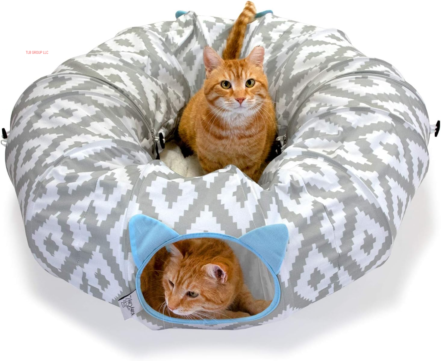 Large Cat Tunnel Bed, Cat Bed, Pop up Bed, Cat Toys, White