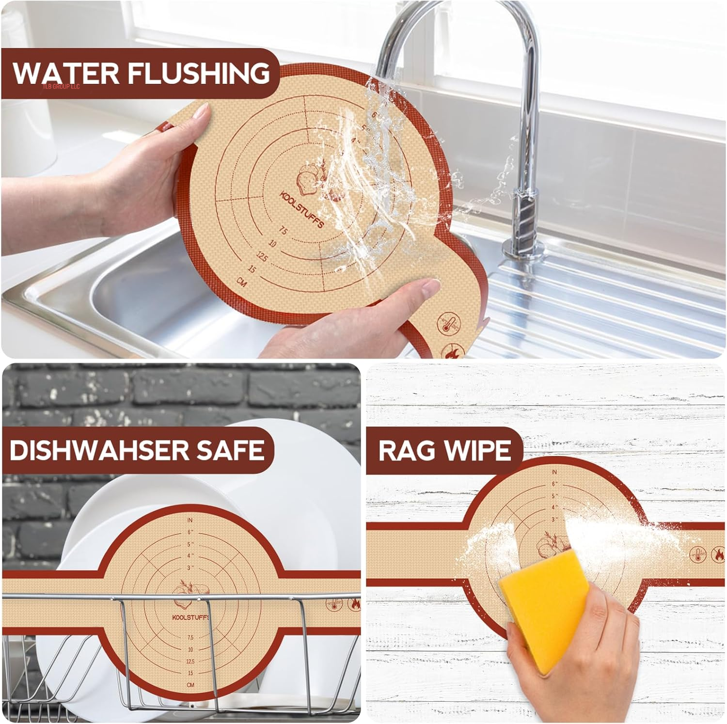 Silicone Bread Sling, 2 Pack Non-Stick & Easy to Clean Reusable Bread Sling for Dutch Oven with Cute Long Handles, Easy and Stable to Transfer Sourdough Bread