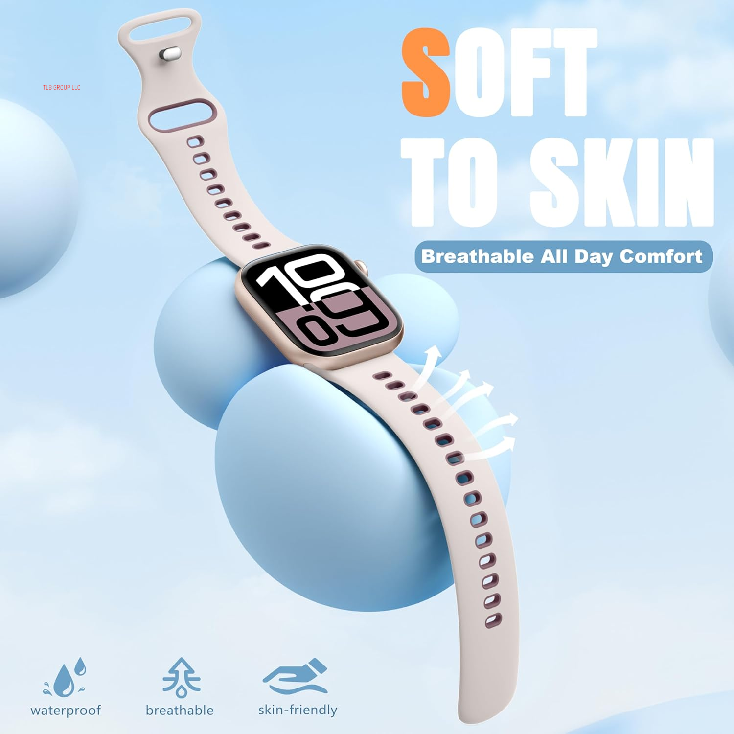 Dual-Color Design Compatible with Apple Watch Band 38Mm 40Mm 42Mm 44Mm 45Mm 46Mm 49Mm Women Men, Soft Silicone Two-Toned Color Replacement Sport Band for Iwatch Series 10/9/8/7/6/5/4/3/2/1/SE