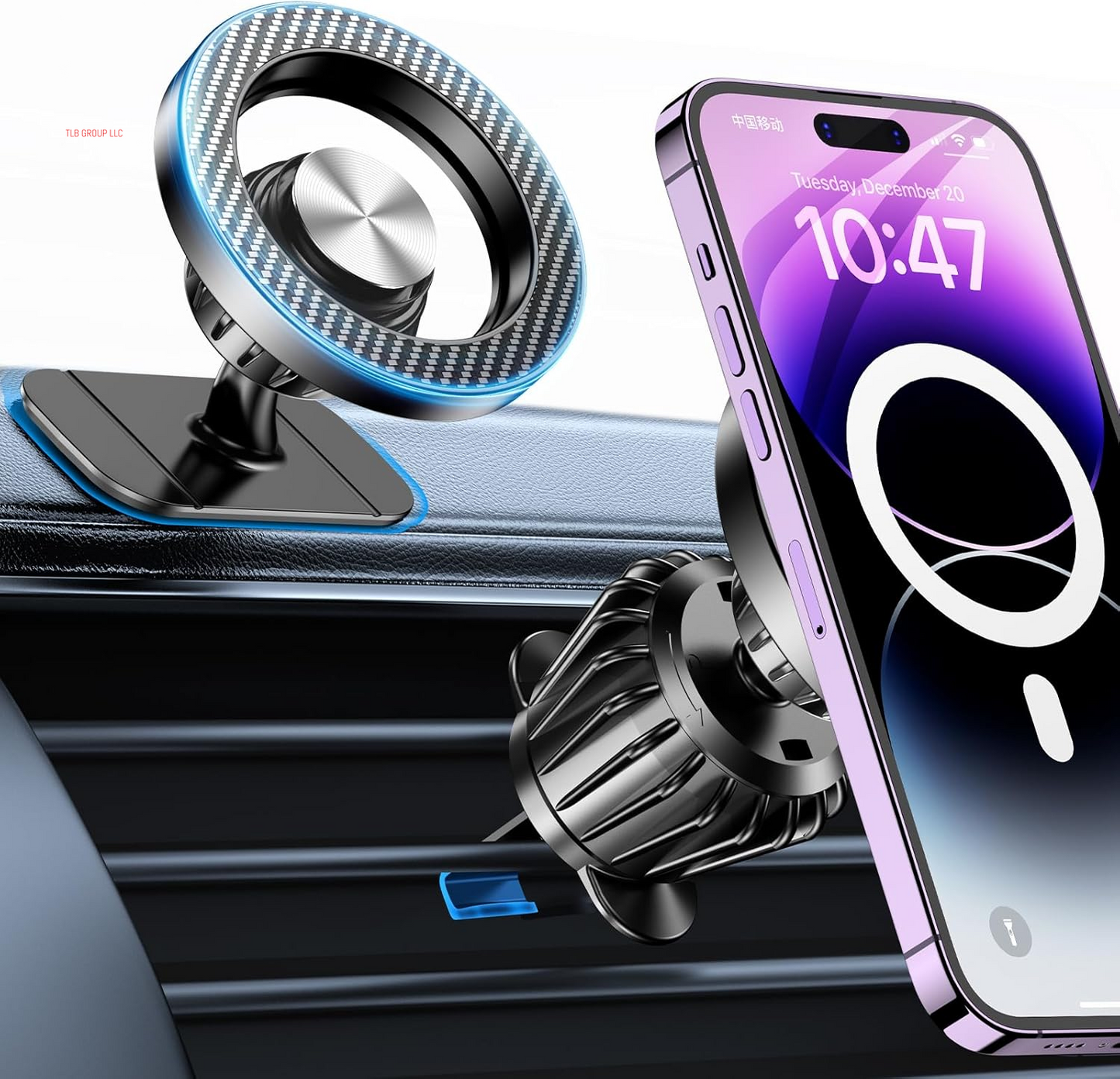 For Magsafe Car Mount【20 Strong Magnets】Magnetic Phone Holder for Car Phone Holder Mount Dash【360°】Cell Phone Holders for Your Car Accessories for Women Men Iphone 16 Pro Max 15 14 13 12 Plus