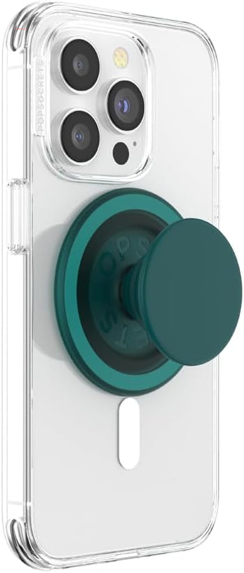 Phone Grip Compatible with Magsafe, Adapter Ring for Magsafe Included, Phone Holder, Wireless Charging Compatible - Black