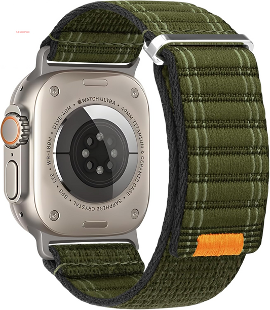 Trail Loop Nylon Band Compatible with Apple Watch Ultra (49Mm, 46Mm, 45Mm, 44Mm) - Braided Elastic Sport Weave Strap for Men & Women