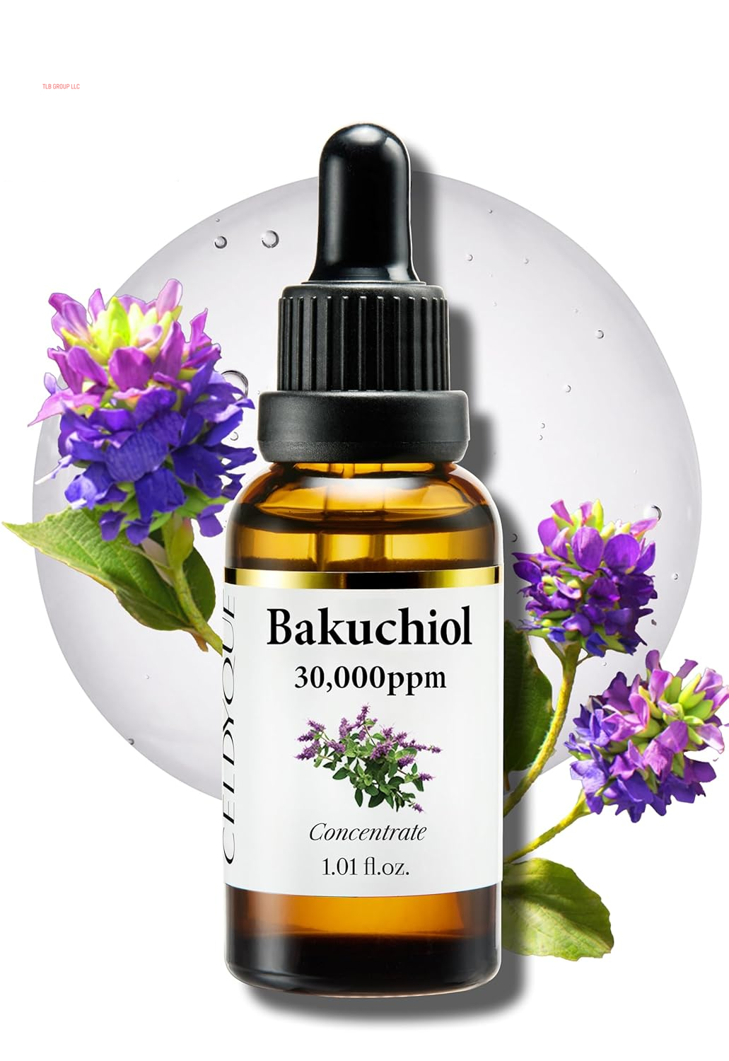 Korean Bakuchiol Concentrate DIY Mix-In Serum 30,000 Ppm - High Potency Retinol Alternative | Wrinkle Reduction Skin Firming & Smoothing - Anti-Aging Sensitive Skin Vegan & Cruelty-Free Non-Gmo 1 Oz