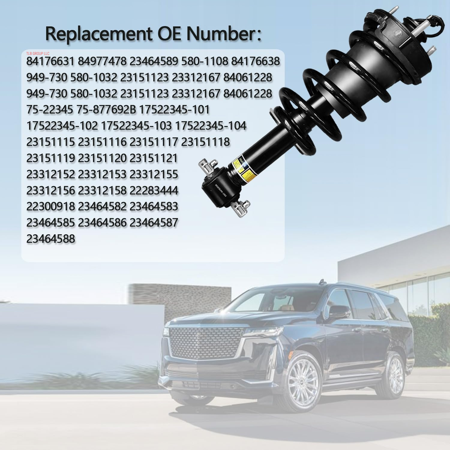 2PCS Front Shock Absorber Struts Assembly Magnetic Ride Control Suspension Automatic for 2015-2020 Cadillac Escalade Chevy Tahoe Suburban Silverado GMC Sierra 1500 Yukon XL 84176631