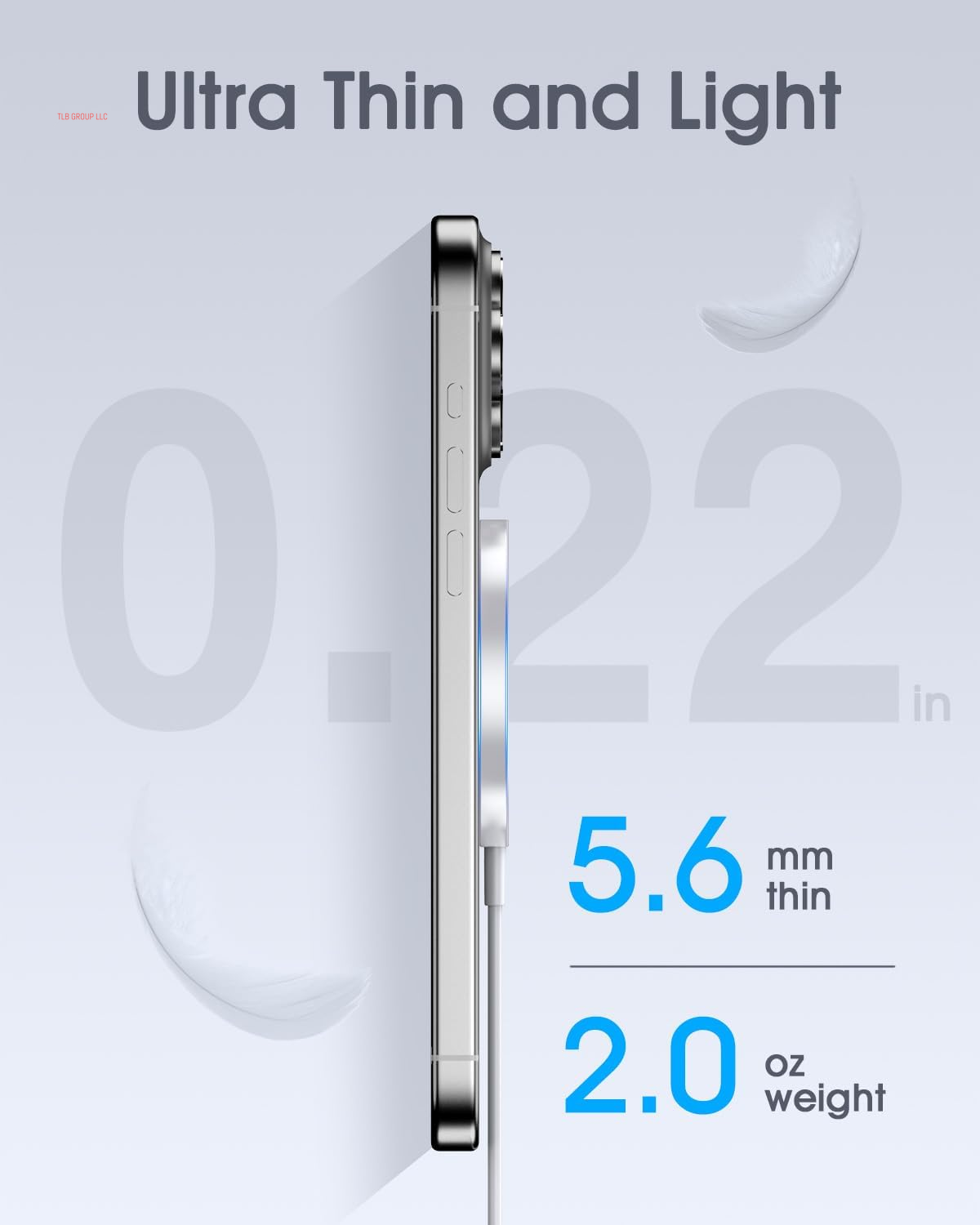 For Apple Mag-Safe Charger 2 Pack, Magnetic Wireless Charger for Iphone 16 15 14 13 12 Pro Max plus Mini, 15W Fast Charging Pad, for Airpods 4/3/2/Pro, Strong Magnet, Silver