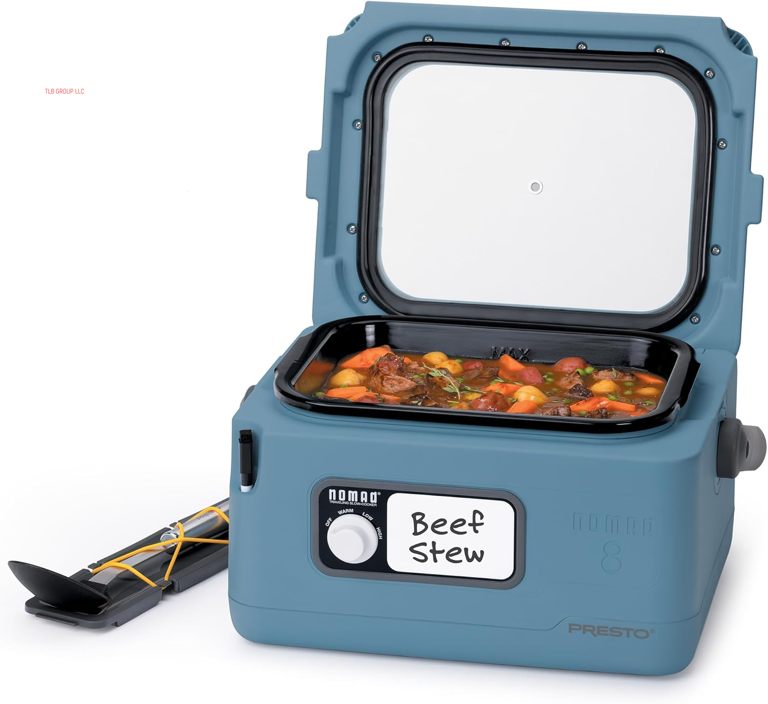 06017 8-Quart Nomad Traveling Slow Cooker, Blue TRUCK DRIVER