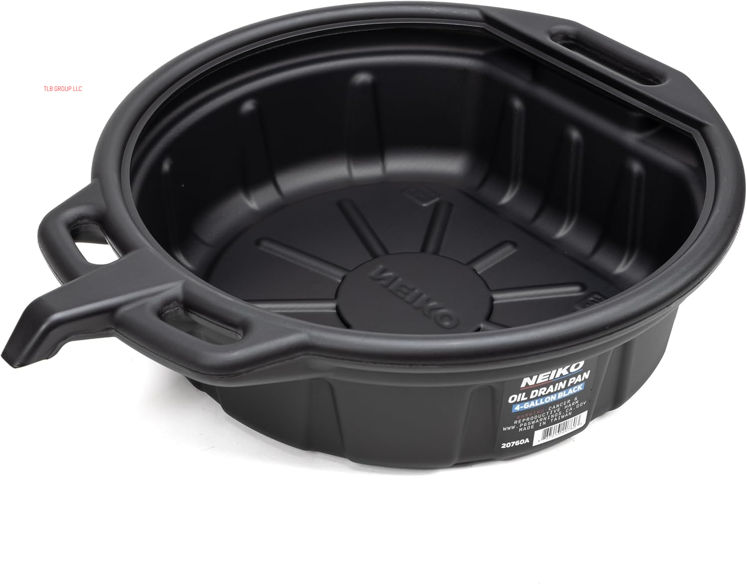 20762A Oil Drain Pan | Black Plastic anti Splash | Motor Oil Drip Catcher Pan | 2 Gallon (8L) Capacity