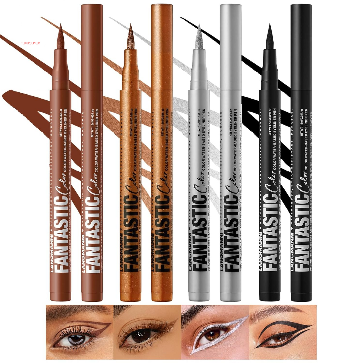 12 Colors Matte Liquid Eyeliner Set, Neon Colorful Pigmented with Long-Lasting, Smudgeproof & Waterproof Eye Liner Makeup for Bold & Stunning Looks - Gift for Girls