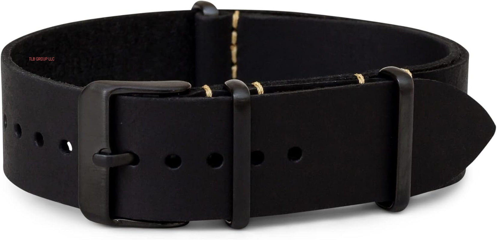 Benchmark Leather Watch Band - Crazy Horse Oiled Leather One-Piece Watch Straps for Men or Women - 18Mm, 20Mm, 22Mm or 24Mm Widths