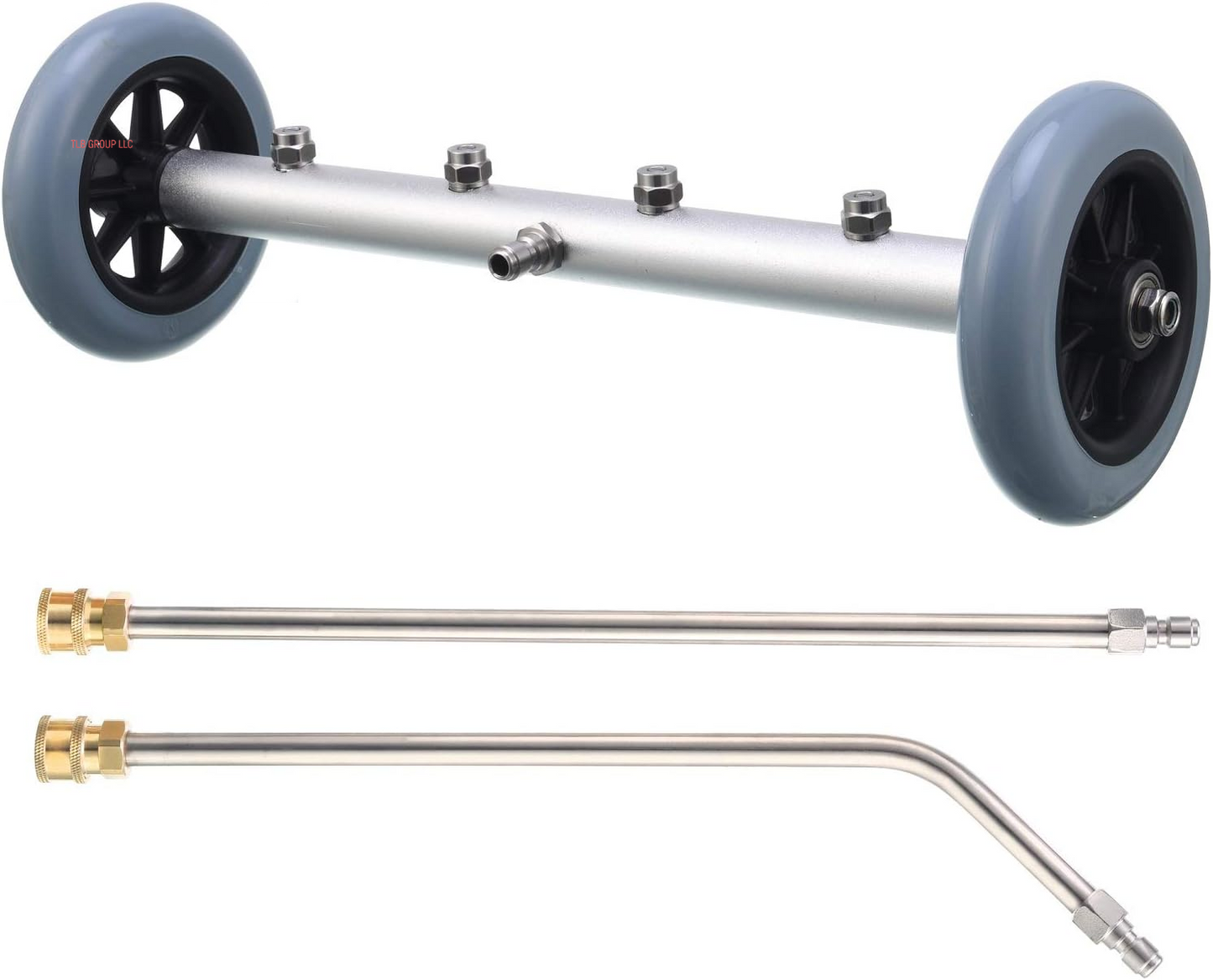 Pressure Washer Undercarriage Cleaner, 16 Inch Undercarriage Washer, Pressure Washer under Car Cleaner with Straight Extension Wand, 4000 PSI