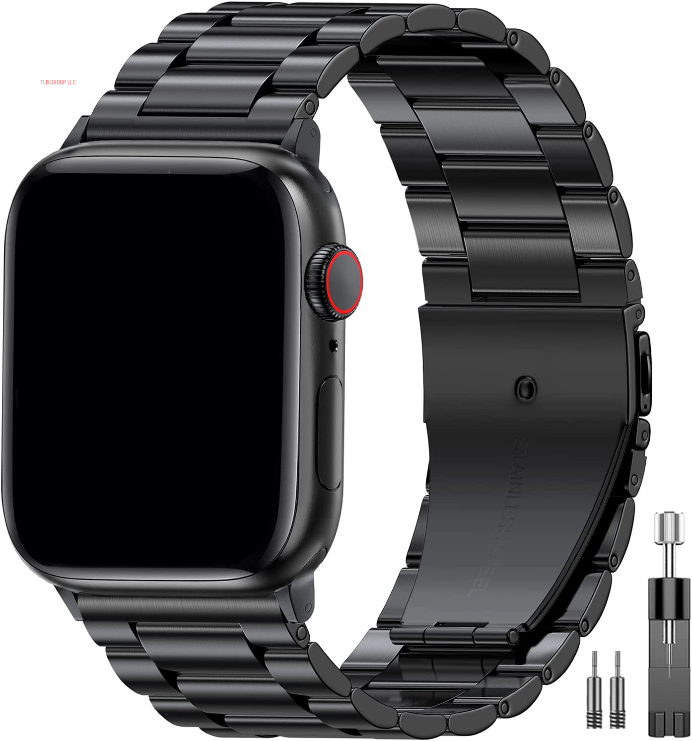 Metal Band Compatible with Apple Watch Band 49Mm 46Mm 45Mm 44Mm 42Mm 41Mm 40Mm 38Mm Men & Women, Business Stainless Steel Strap for Iwatch Bands Ultra 2, SE, Ultra Series 9 8 7 6 5 4 3 2 1