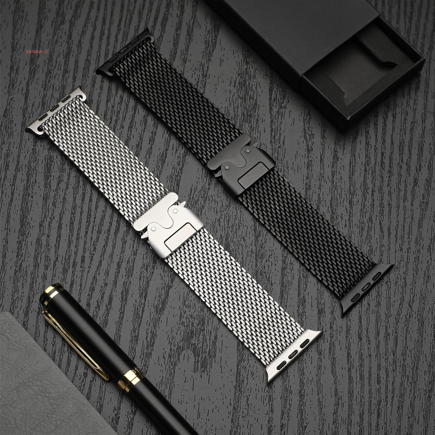 Milanese Mesh Loop Compatible with Apple Watch Bands 49Mm 46Mm 45Mm 44Mm 42Mm for Men Women, Stainless Steel Mesh Loop with Parachute-Style Buckle for Iwatch Ultra 2 Series 10 9 8 7 6 SE 5 4 3