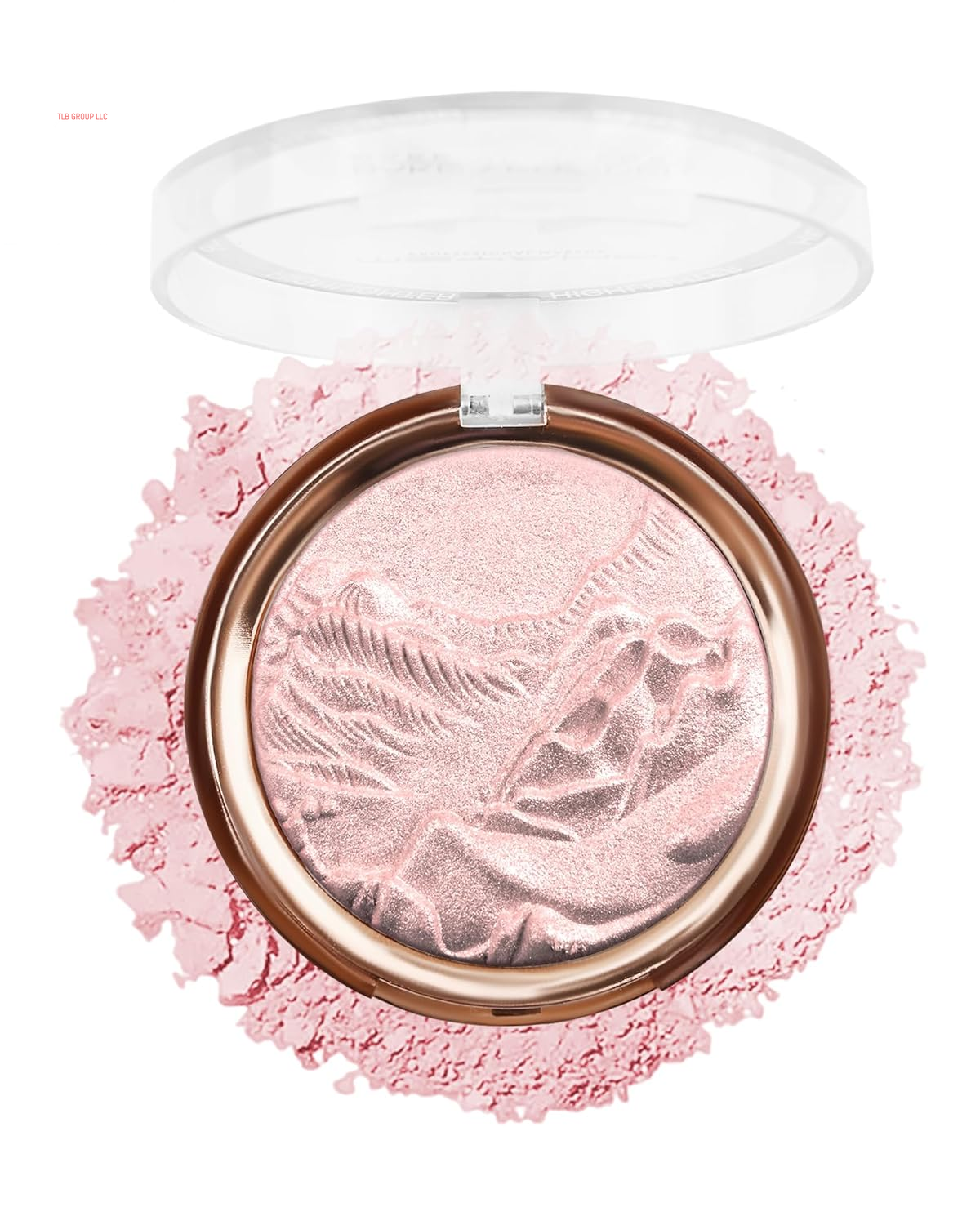 Baked Highlighter Blush Powder Palette-2-In-1 Blush Highlighter Face Makeup, Sheer Shimmer Rose Pink Highlighting Palette for Face Eye Cheeks,Mother'S Day Makeup Gift for Women, 0.38 Oz-Rose Glow
