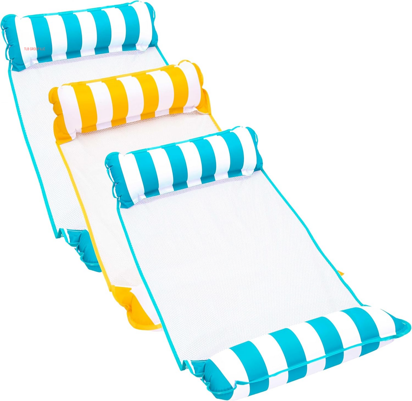 Aqua 4-In-1 Monterey Hammock Pool Float & Water Hammocks, 1-2-3-4 Multipacks – Multiple Colors/Styles – for Adults and Kids Floating