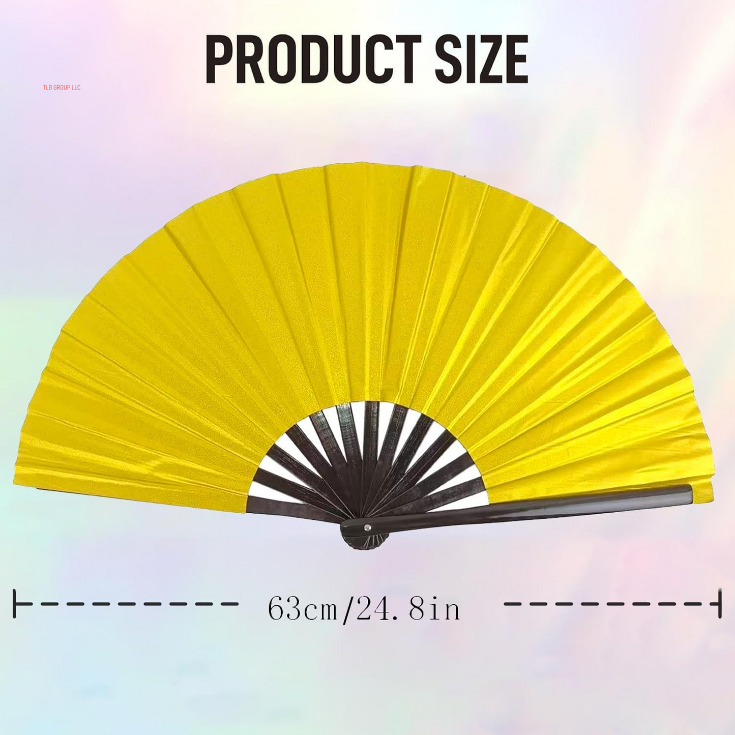 Boots on the Ground Fan, New Large Folding Hand Fan Line Dance Popping Fan,Handheld Clacking Fans for Line Dancing,Suitable for All Kinds of Dance Performances,Parties (Color#D,13.3In)