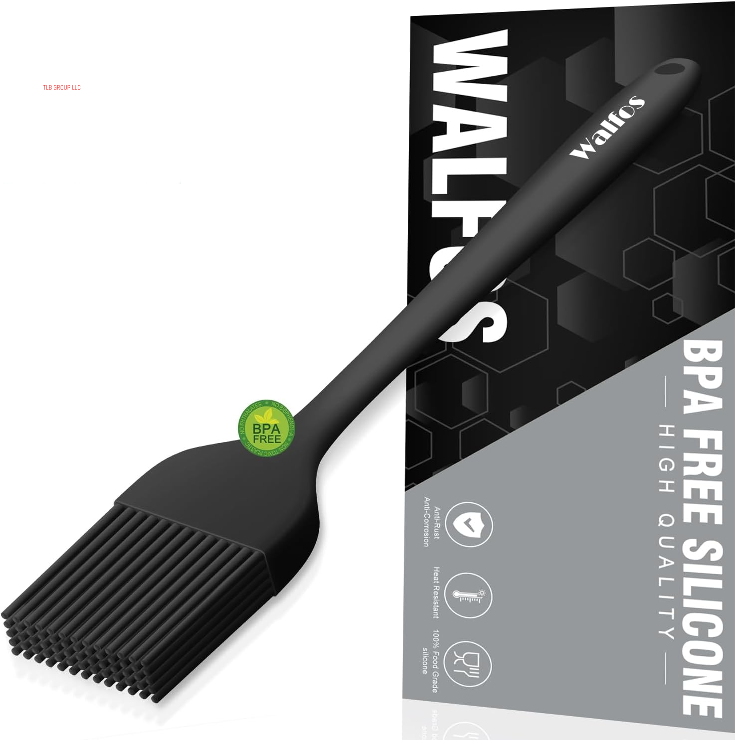 Silicone Basting Pastry Brush, Heat Resistant Pastry Brush Set, Strong Steel Core and One-Pieces Design, Perfect for BBQ Grill Baking Kitchen Cooking, BPA Free and Dishwasher Safe (2 Pcs)