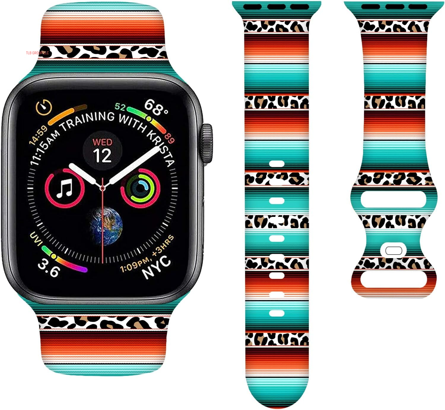 Sport Bands Compatible with Apple Watch Band 38MM 40MM 41MM 42MM 44MM 45MM 49MM, Silicone Strap Compatible with Iwatch Bands Ultra Series SE 9 8 7 6 5 4 3 2 1 for Women Men