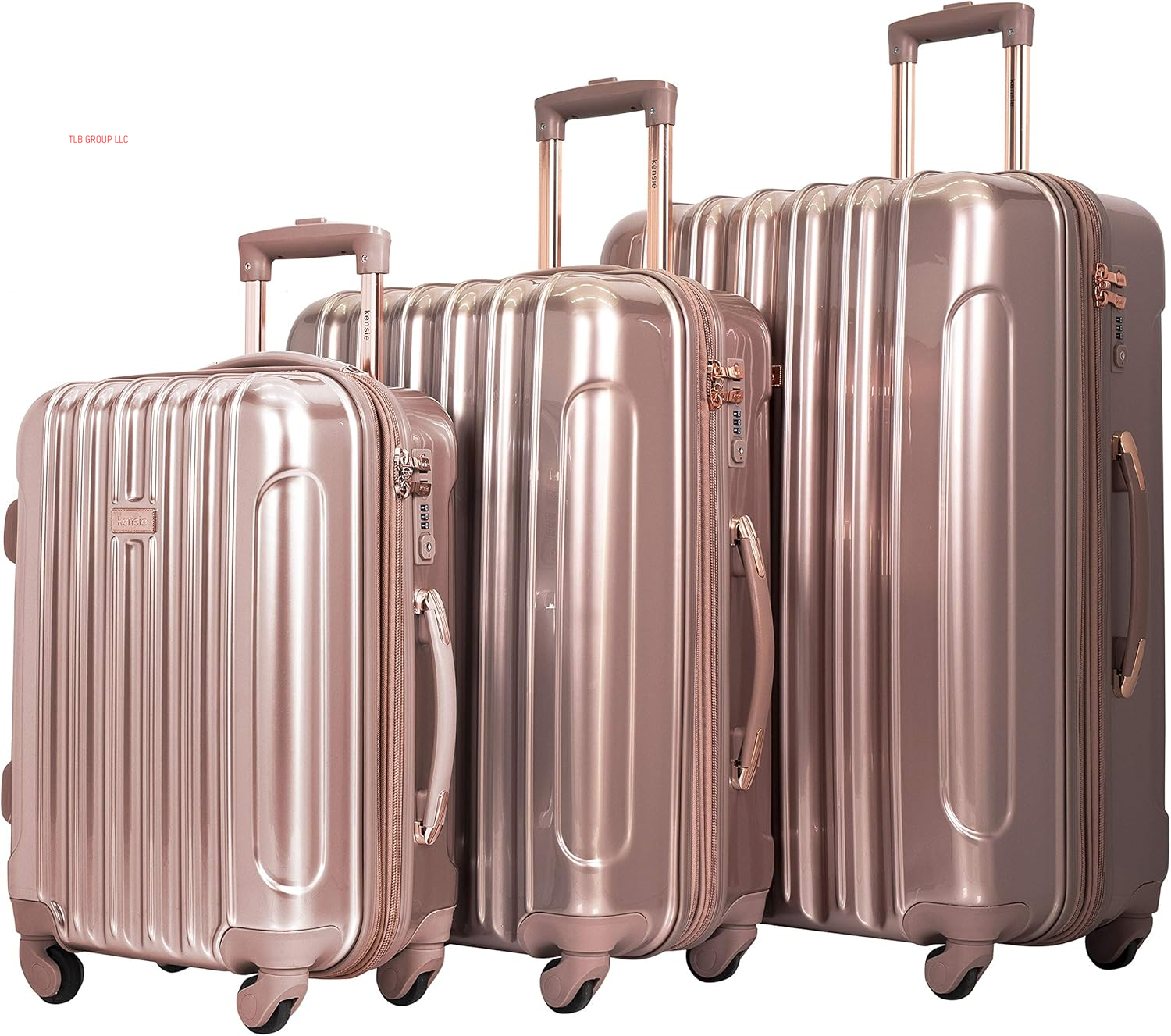 Women'S Alma Luggage, Rose Gold, 3 Piece Set (28"/24"/20")
