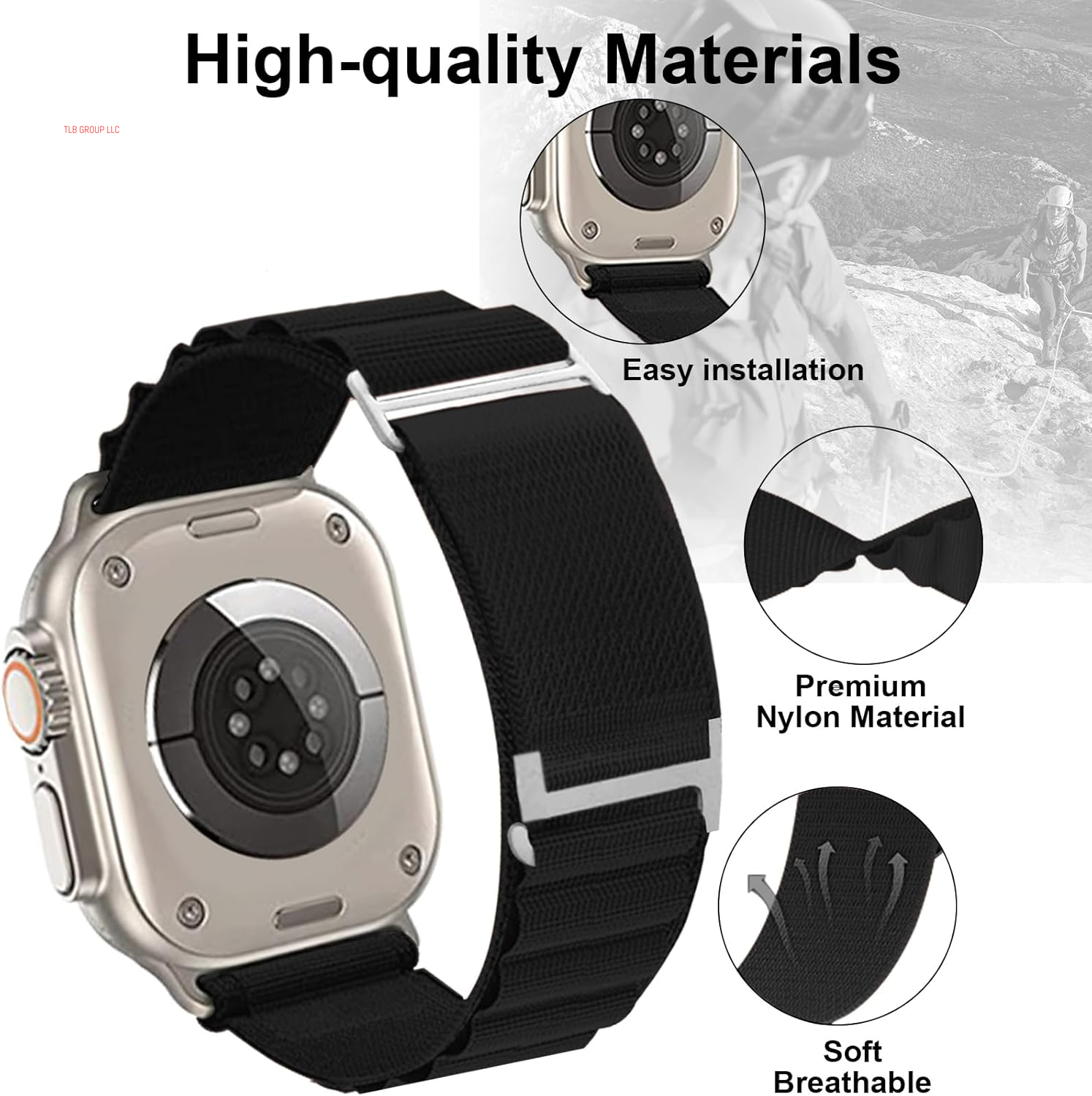 7 Pack Trail Loop+Alpine Loop+Ocean Band Compatible with Apple-Watch-Ultra-Band 49Mm 45Mm 44Mm for Men Women,Breathable for Iwatch Ultra/Ultra 2 SE Series 9/8/7/6/5/4