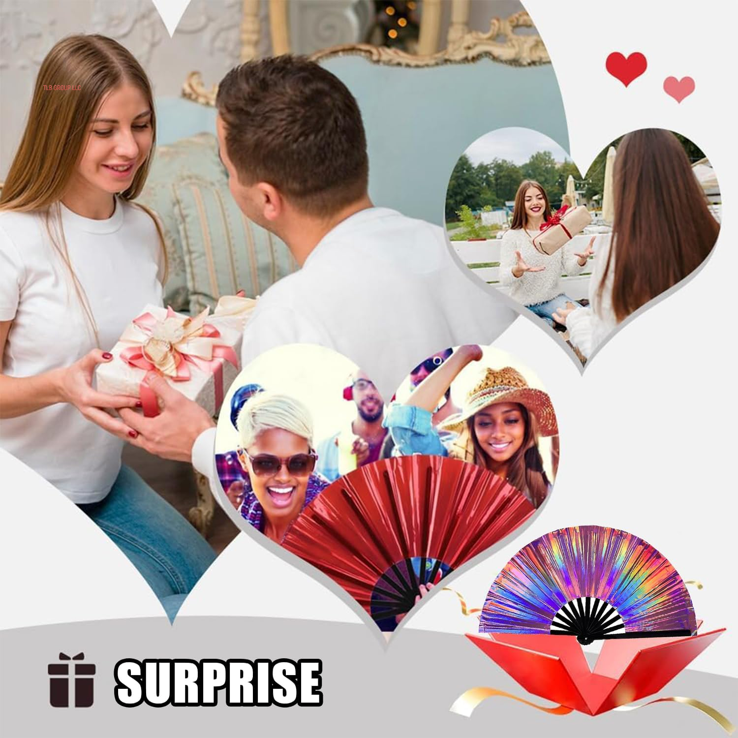 Boots on the Ground Fan,2025 New Large Holographic Folding Hands F an Line Dance Popping Fans,Boots on the Ground Hand Fan,Folding Hand Classic Style Fans Bamboo Ribs Hands Held Chinese (Black)