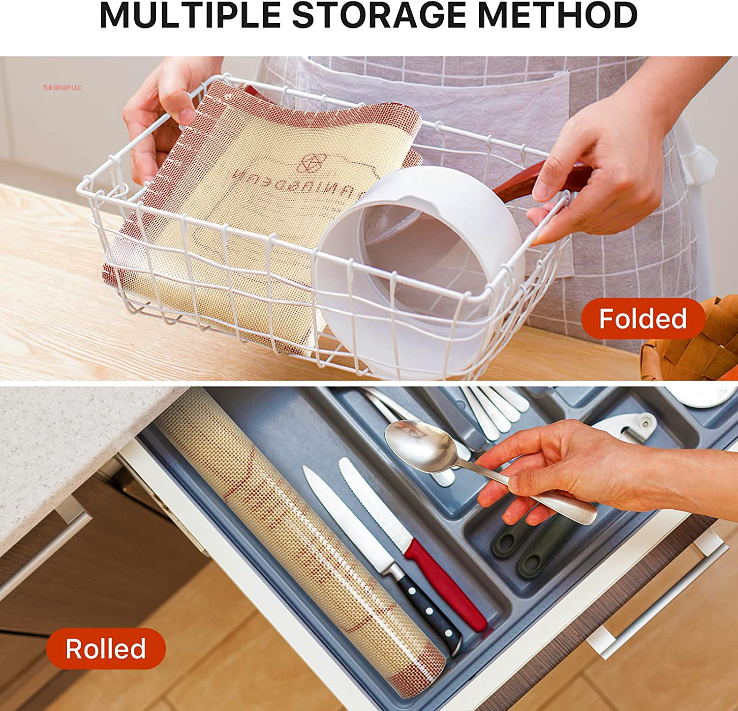 26X16 Inch Extra Thick Silicone Baking Mat with Measurements, Non-Slip and Reusable - for Cookies, Bread, Pastry
