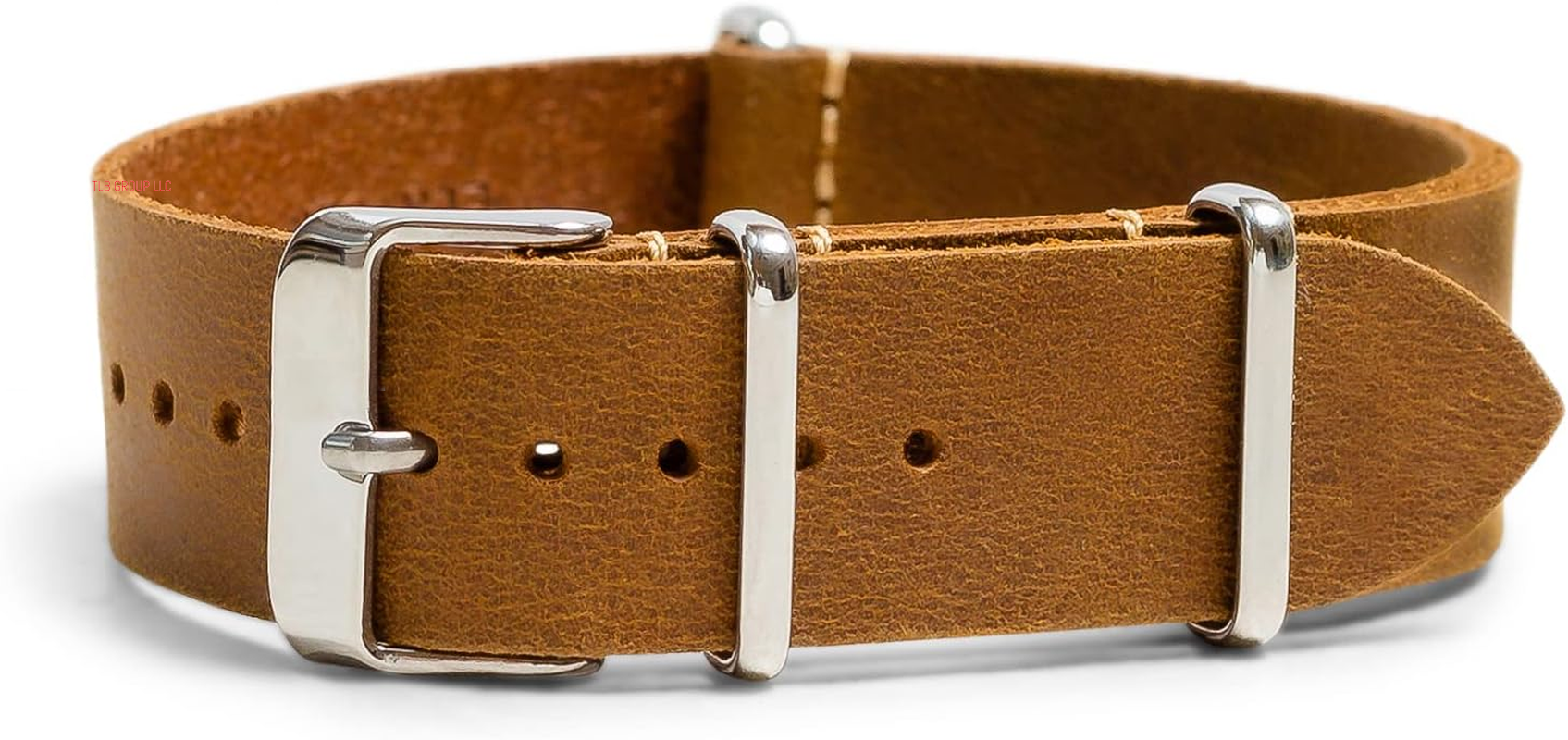Benchmark Leather Watch Band - Crazy Horse Oiled Leather One-Piece Watch Straps for Men or Women - 18Mm, 20Mm, 22Mm or 24Mm Widths