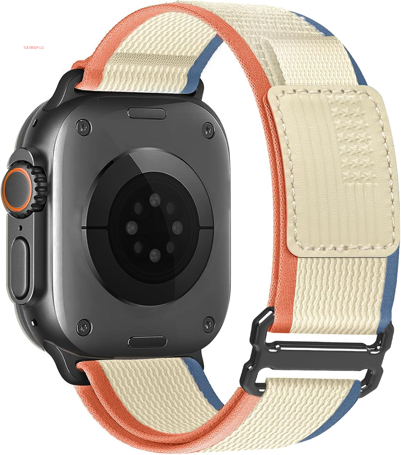 Trail Loop Nylon Band - Compatible with Apple Watch Ultra 2 Band/Ultra Band 49Mm 45Mm 44Mm Men Women, Braided Elastic Weave Sport Strap for Iwatch Ultra 2, Iwatch Ultra Series 10 46Mm SE/9/8/7/6/5/4