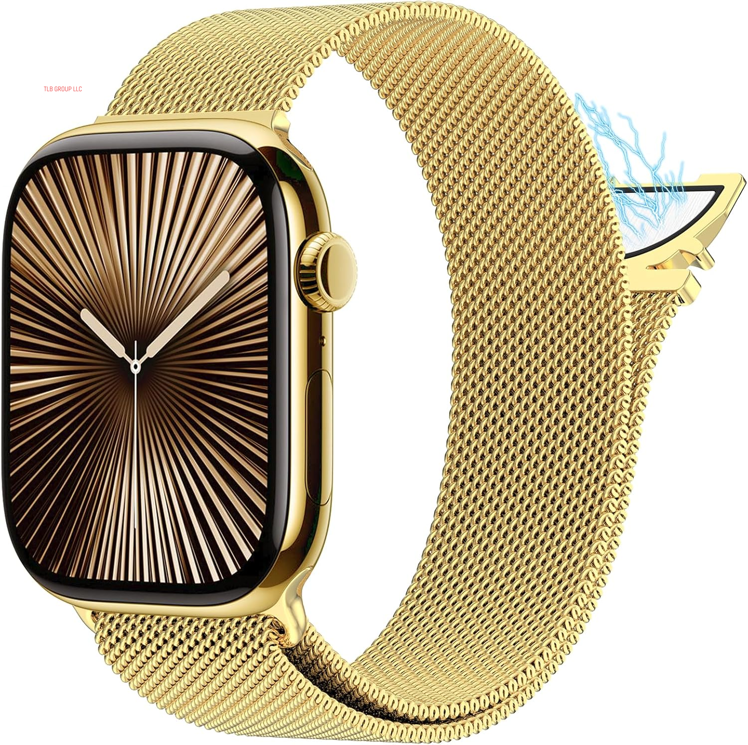 Milanese Mesh Loop Compatible with Apple Watch Band 40Mm 41Mm 38Mm 42Mm Series 10 9 8 7 SE 6 5 4 3 2 1 Men & Women, Stainless Steel Wider Metal Strap with Magnetic Clasp for Iwatch Bands