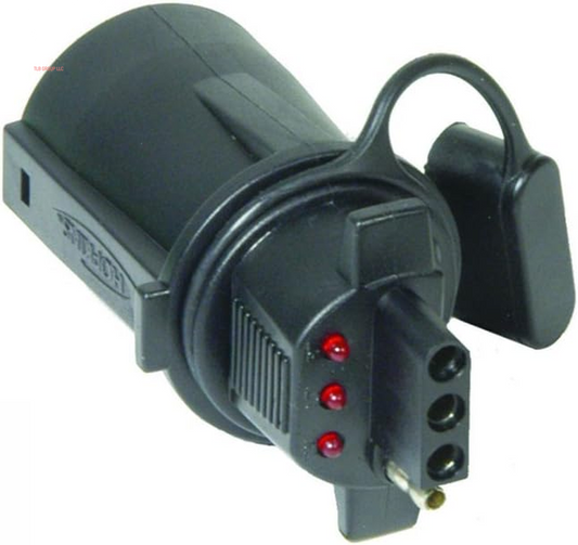 Hopkins 7 Blade to 4 Wire Flat Vehicle to Trailer Connector Adapter Plug, Universal Fit for Vehicles with 7 Blade Adapters (47345)
