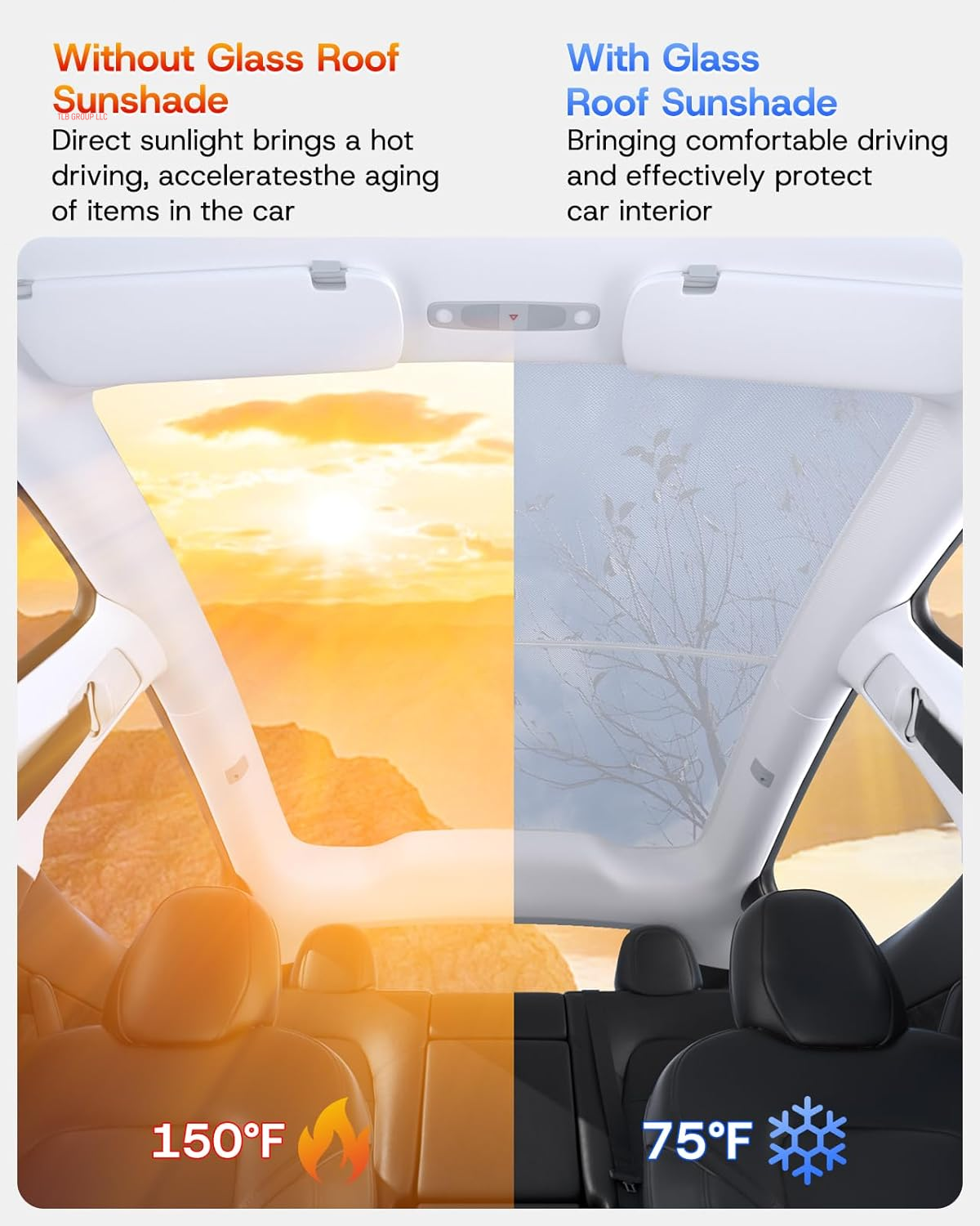 2025 Upgrade Sunshade Roof for Tesla Model Y Juniper Accessories, [Never Sag & No Light Leakage] Magnetic Adsorbed Design for Model Y Launch 2025 2026 [Easy Installation] - 2Pcs