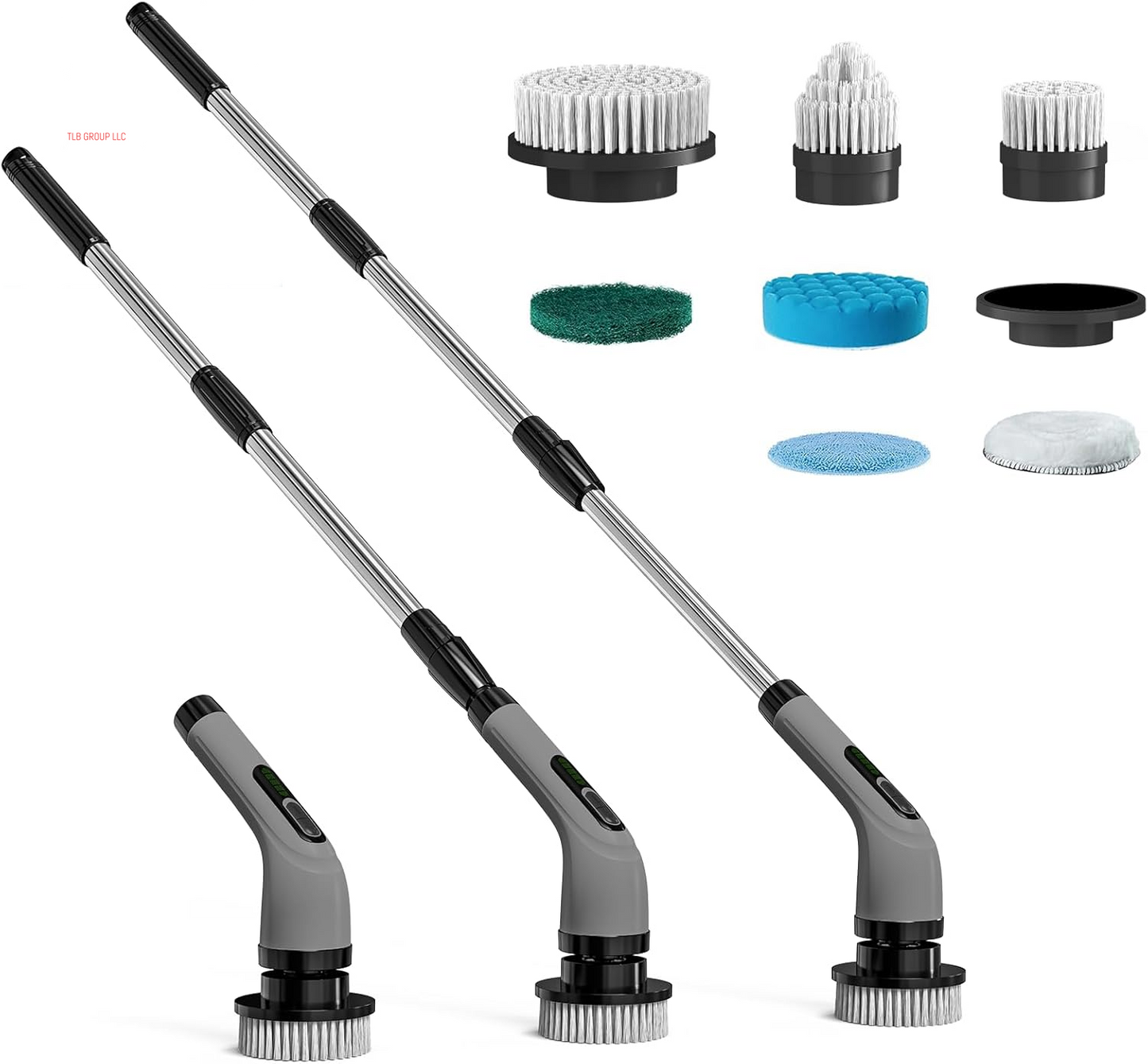 Electric Spin Scrubber for Cleaning Bathroom: Cordless Power Shower Scrubber - Electric Cleaning Brush for Tile Tub