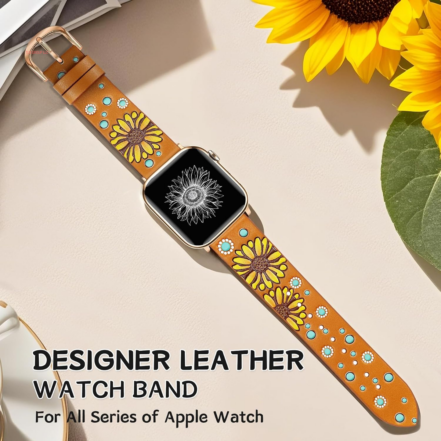 Boho Beaded Watch Band Women and Geniuen Leather Band Bundles