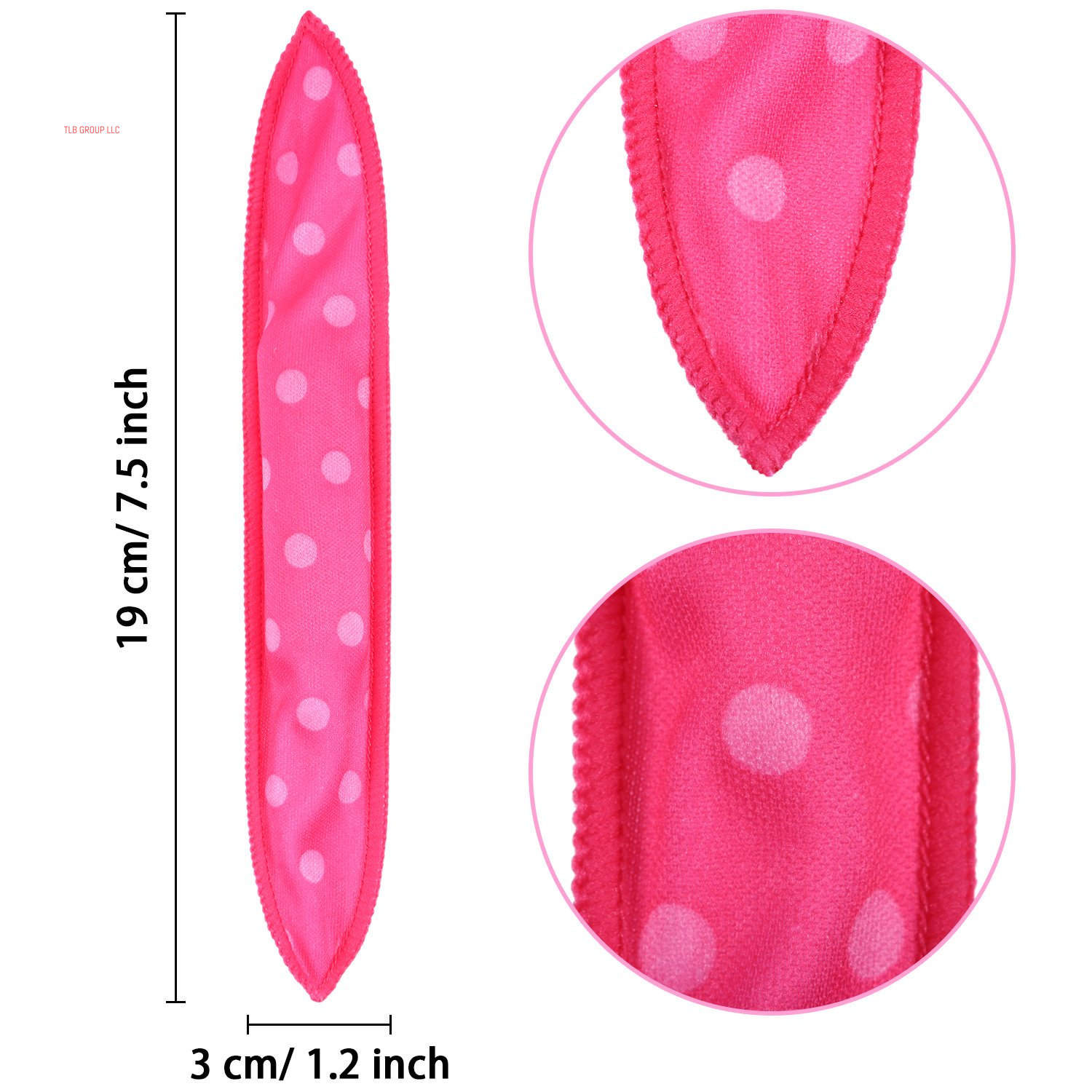 40 Pieces Soft Heatless Curlers Overnight Large Pillow Sponge Rollers Soft Hair Curlers to Sleep in for Long Short Hair Styling Tools No Heat Foam Rollers(Dot,Color Set 1)