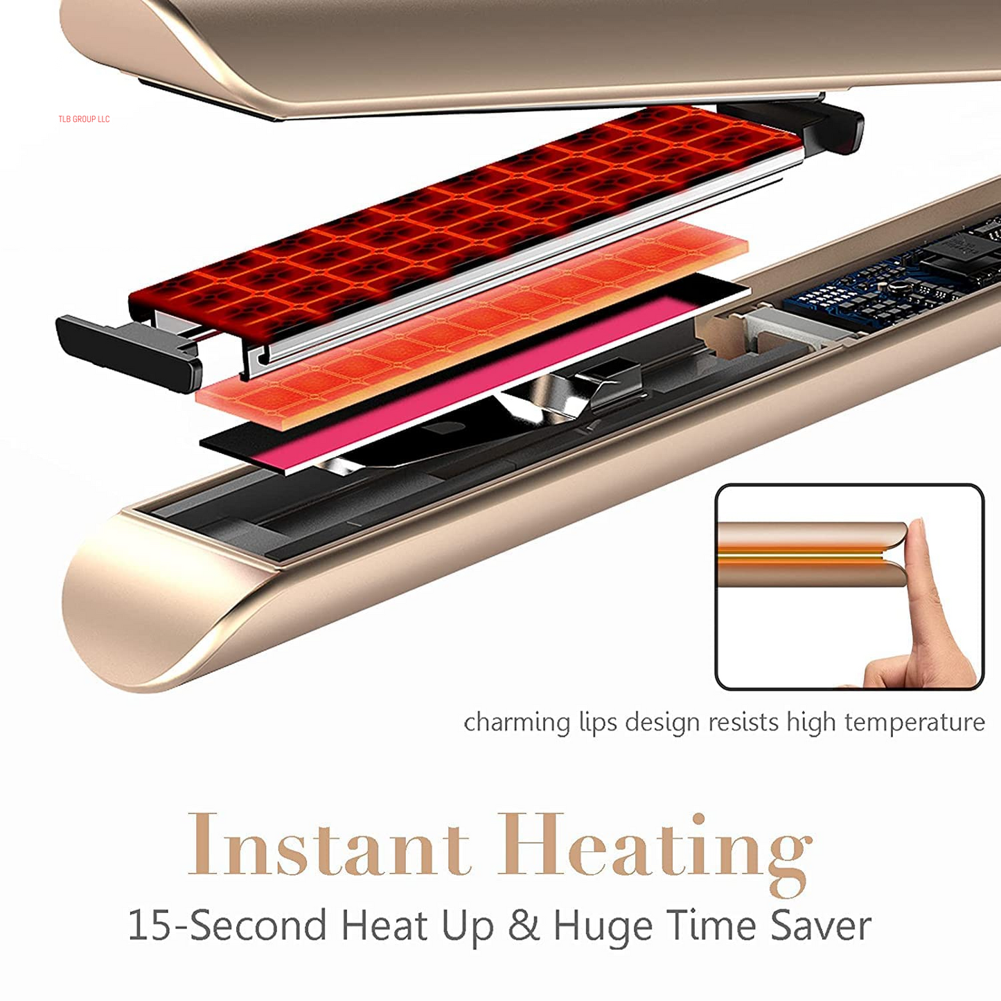 Professional Salon Quality Hair Straightener, Hair Straightener and Curler 2 in 1, Flat Iron Curling Iron in One, Fast Results | Long Lasting