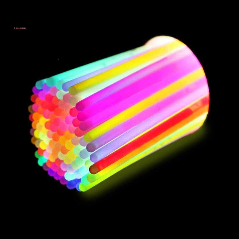 144 Pcs 8" Glowsticks, Bracelets Necklaces, Glow in the Dark Party Favors, Easter, Christmas, Halloween Supplies Pack, Football Party Supplies