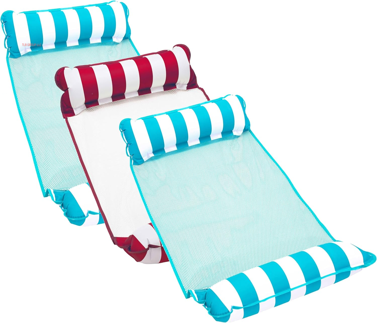 Aqua 4-In-1 Monterey Hammock Pool Float & Water Hammocks, 1-2-3-4 Multipacks – Multiple Colors/Styles – for Adults and Kids Floating