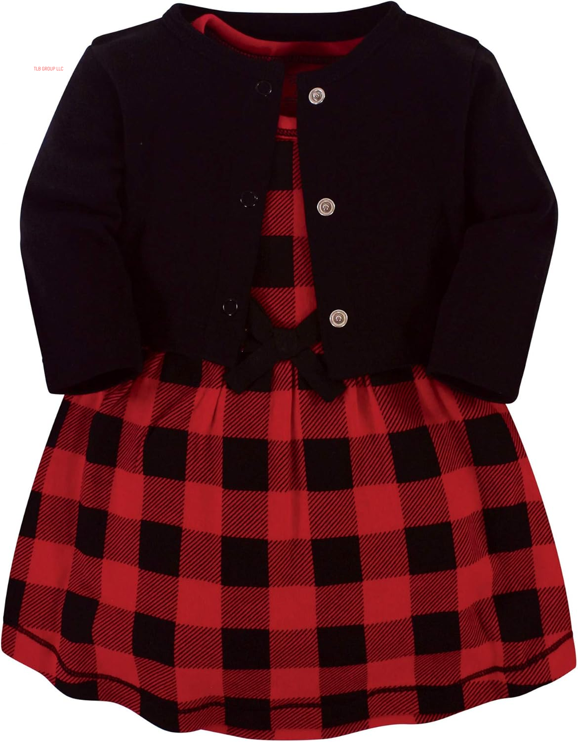 Baby Girl Organic Cotton Dress and Cardigan