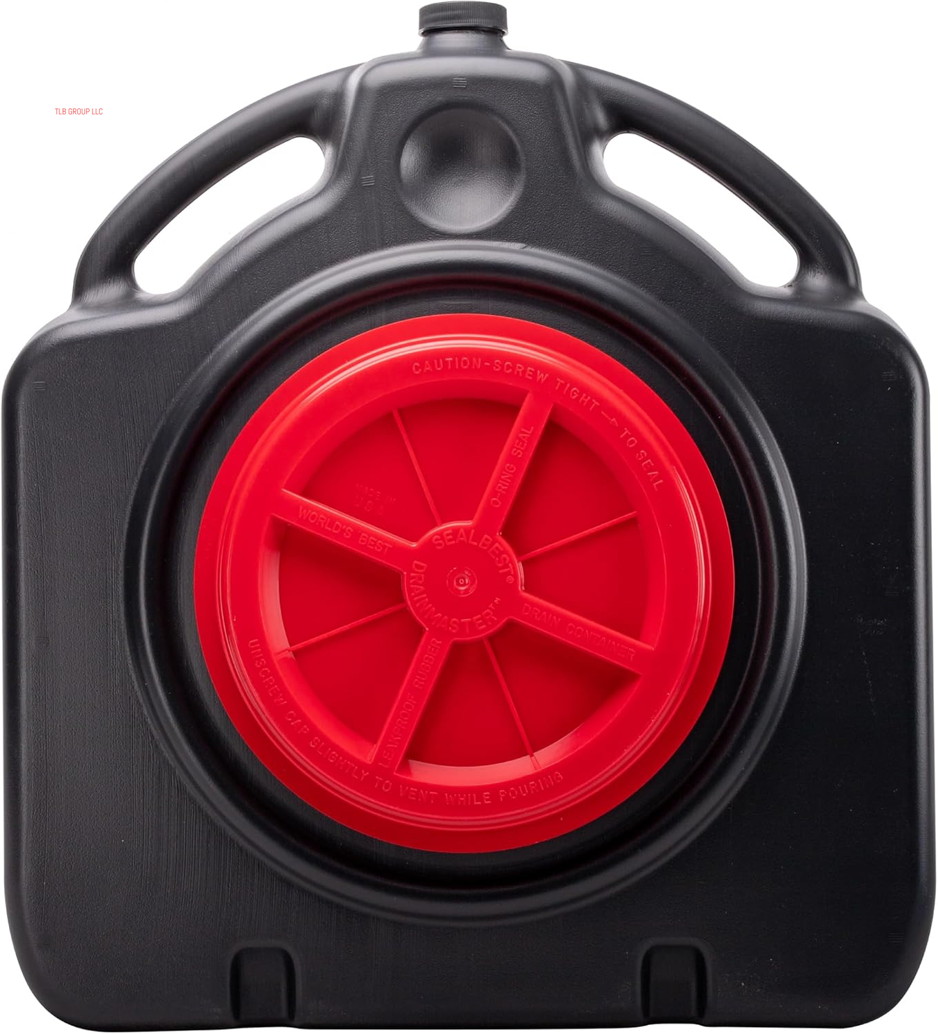 Black LX-1632 15 Quart Drainmaster Pan and Waste Storage. Ideal for Oil Recycling, Drain Direct-No Oily Tub, Funnel, Mess to Clean-Up on Top or Side