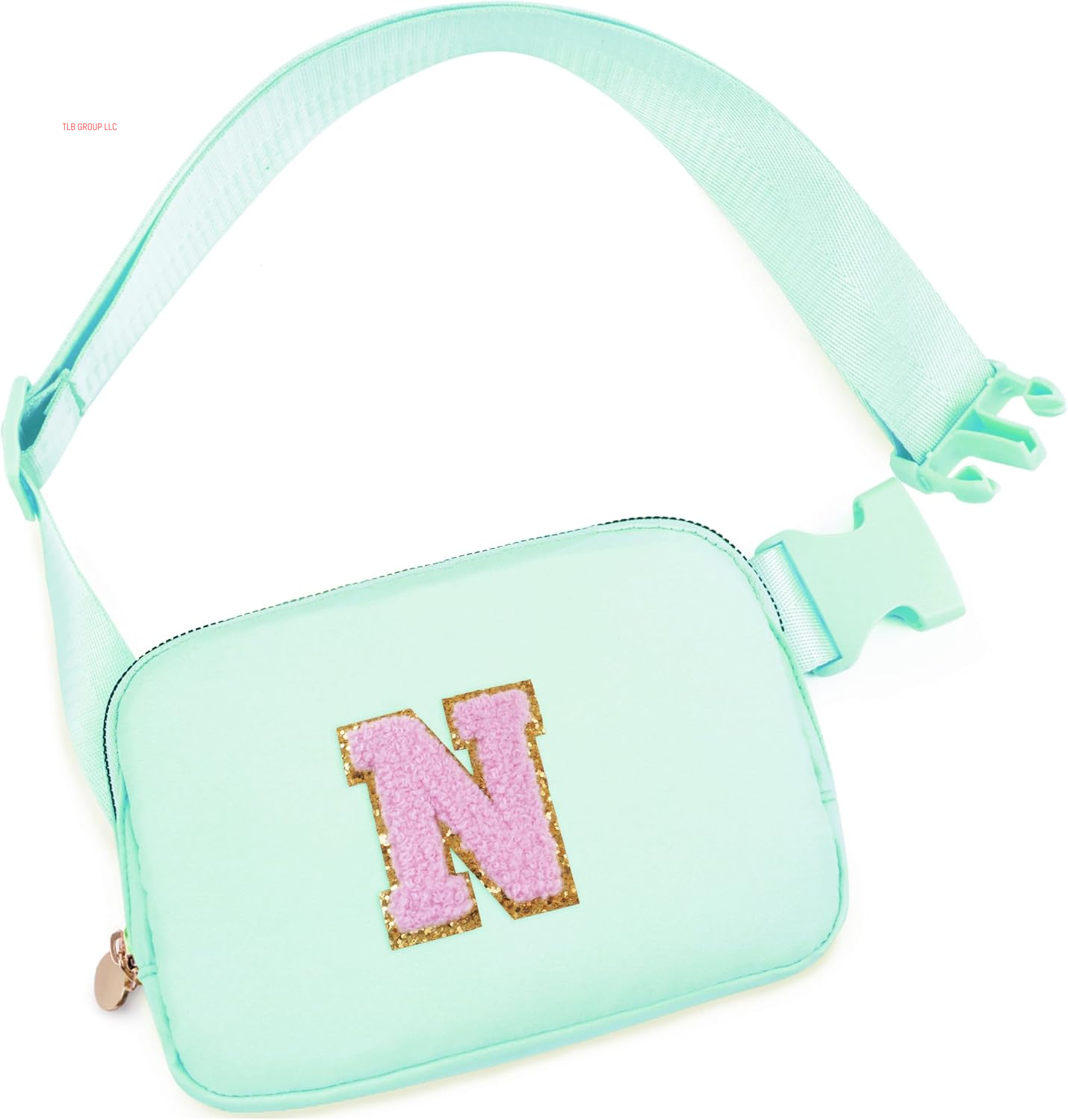 Personalized Belt Bag for Women Girls - Fashion Mini Waist Packs with Adjustable Strap - Trendy Travel Fanny Pack Crossbody Bags with Initial Letter - Teen Gifts | Cream,J