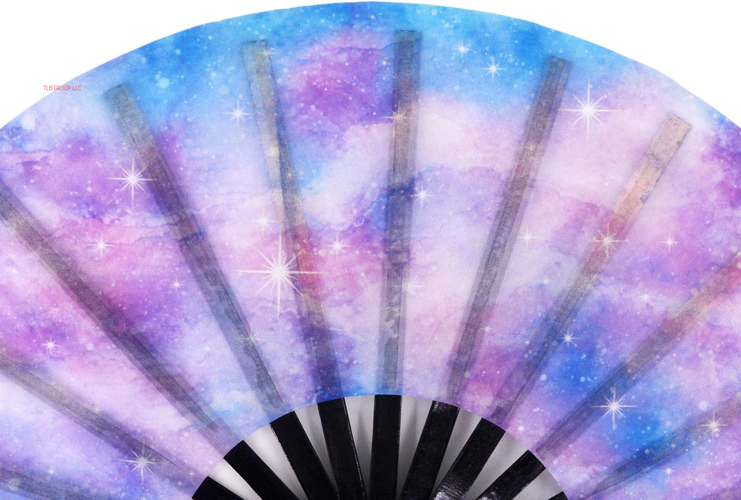 Large Folding Hand Rave Fan Popping Fans Clap Fans for Line Dancing, Big Clacking Fan for Boots on the Ground Dance,Party,Decoration,Festival (Galaxy)