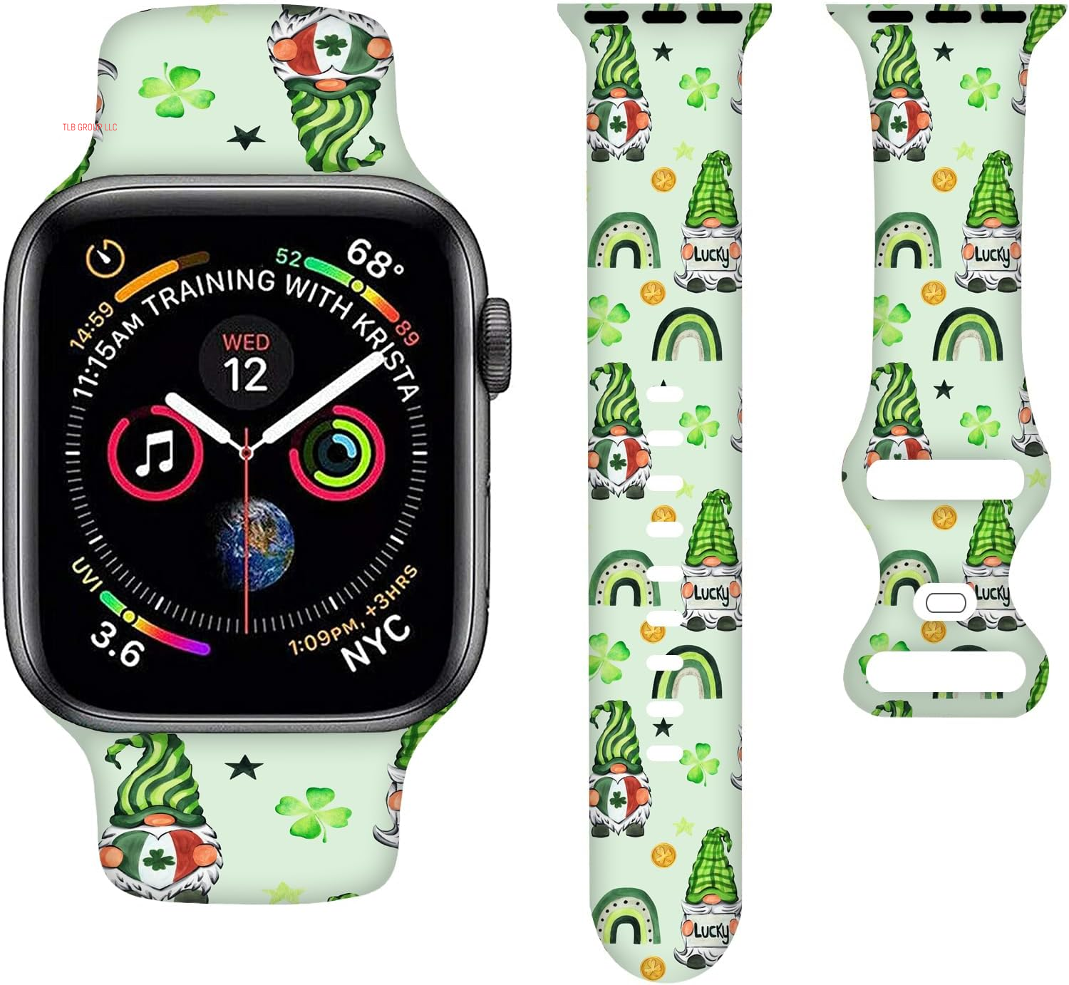 Cartoon Holiday Bands Compatible with Apple Watch Band 38MM 40MM 41MM 42MM 44MM 45MM 49MM, Silicone Strap Compatible with Iwatch Bands Ultra Series SE 9 8 7 6 5 4 3 2 1 for Women Men