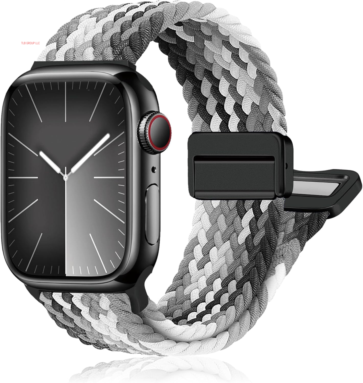 Magnetic Braided Stretchy Loop - Compatible with Apple Watch Band 42Mm 46Mm 40Mm 41Mm 44Mm 45Mm 38Mm Ultra/2 49Mm Women Men,Elastic Woven Fabric Nylon Strap for Iwatch Ultra Series 10 9 8 7 6 5 4 3 SE