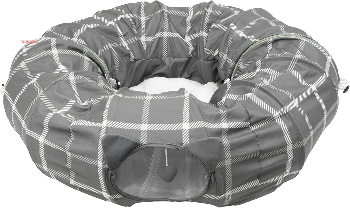 Large Cat Tunnel Bed, Cat Bed, Pop up Bed, Cat Toys, White